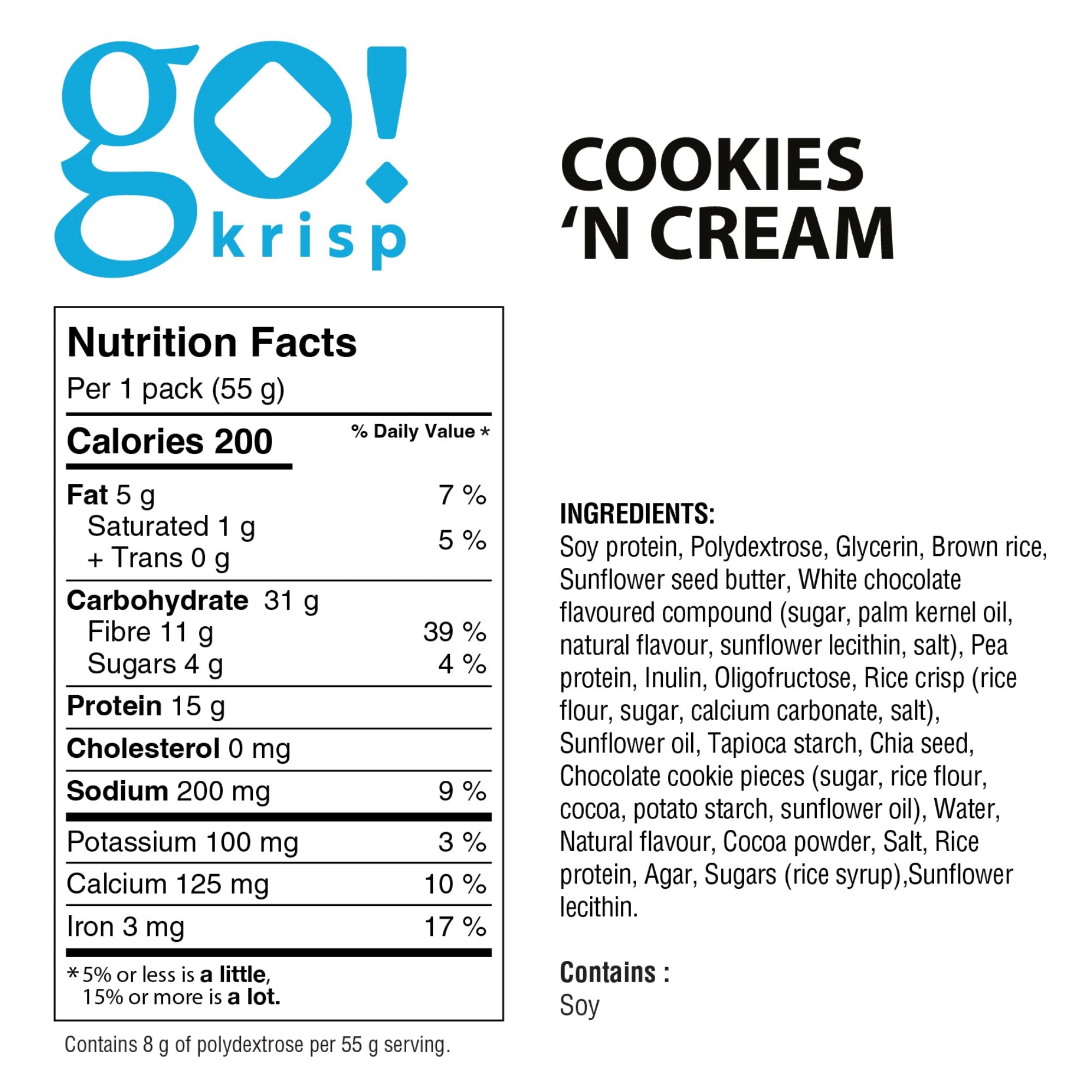 GO Krisp Energy Square (Box of 12)