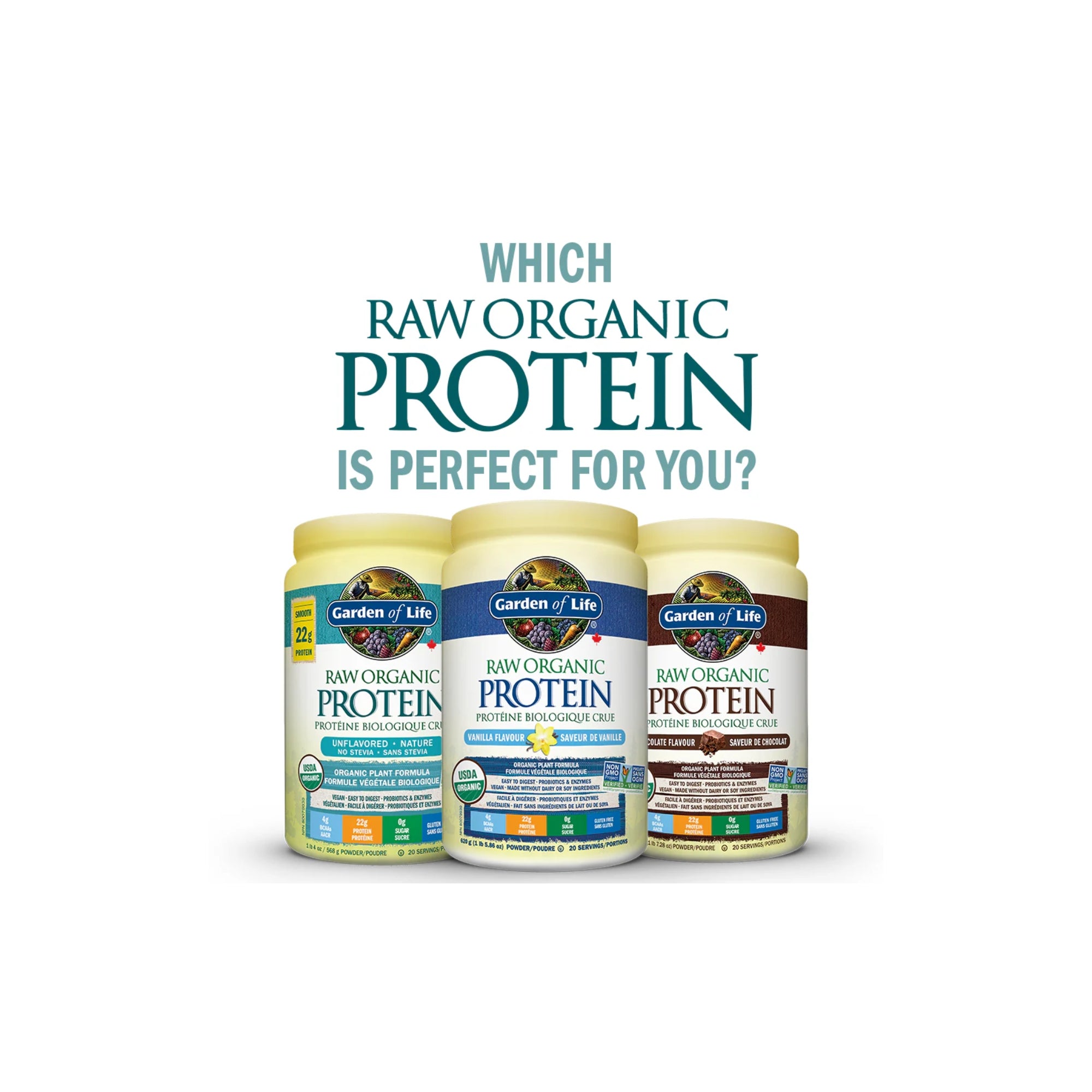 Garden of Life, RAW Organic Protein, 1 lb 3.75 oz (560 g)