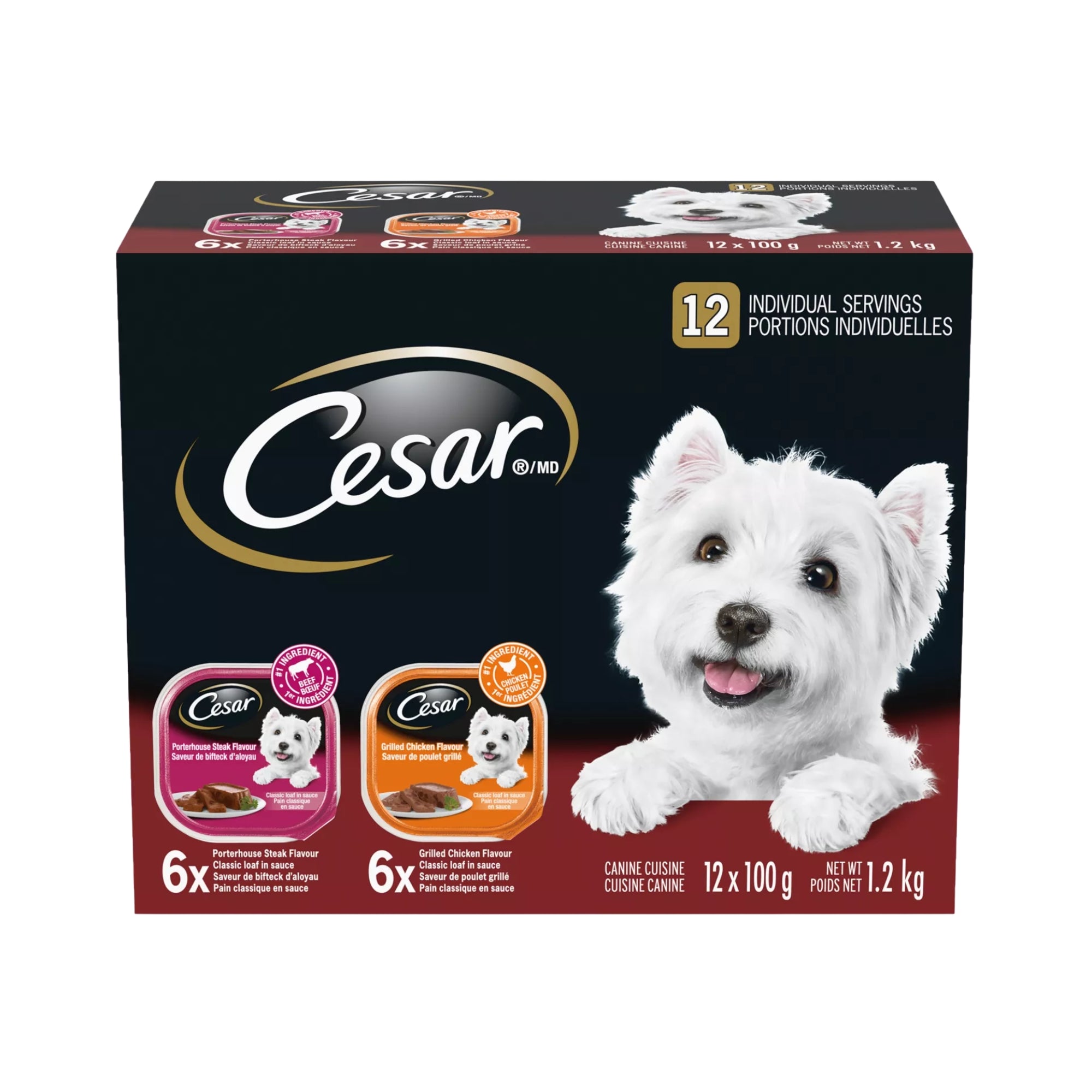 CESAR Classic Loaf In Sauce Adult Wet Dog Food Variety Pack