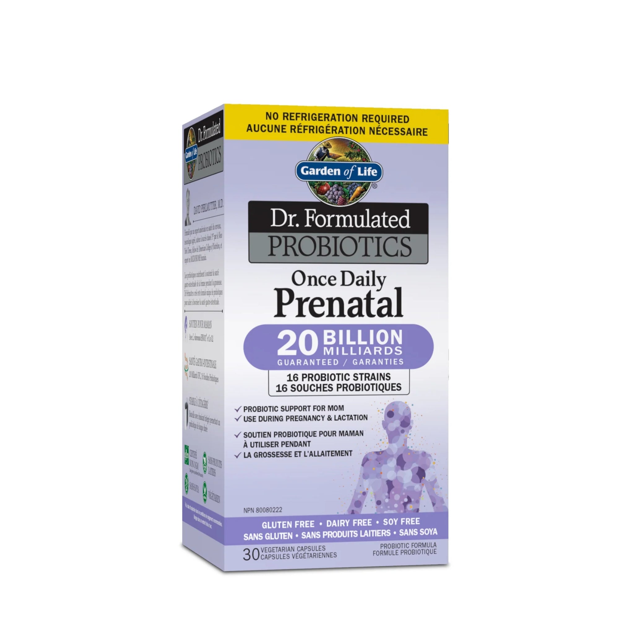 Garden of Life, Dr. Formulated Probiotics, Once Daily Prenatal (no refrigeration required), 30 Vegetarian Capsules