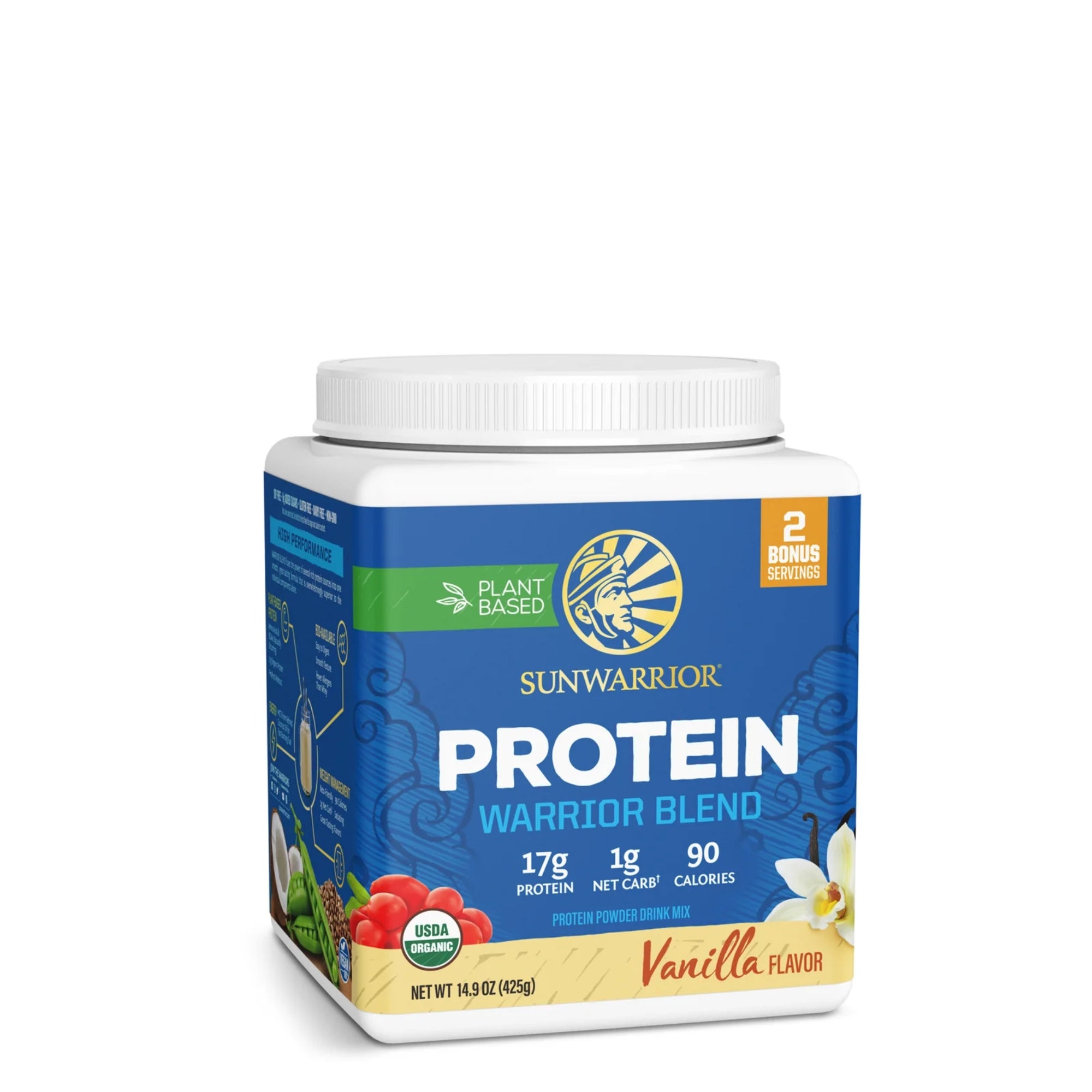 Sunwarrior Warrior Blend Organic Vegan Protein Powder - 17 servings