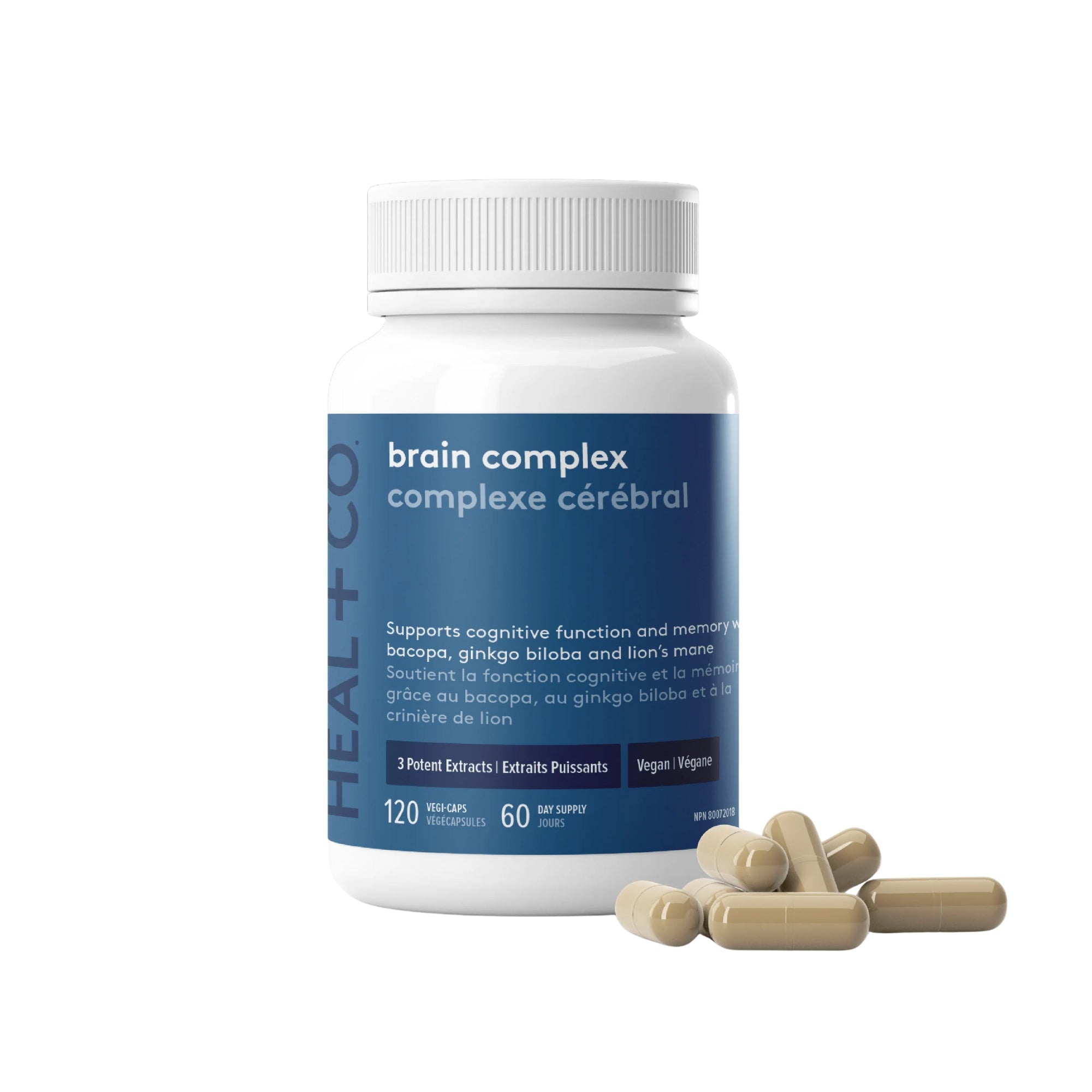 Brain Complex Memory + Cognition Supplement - 120 Capsules