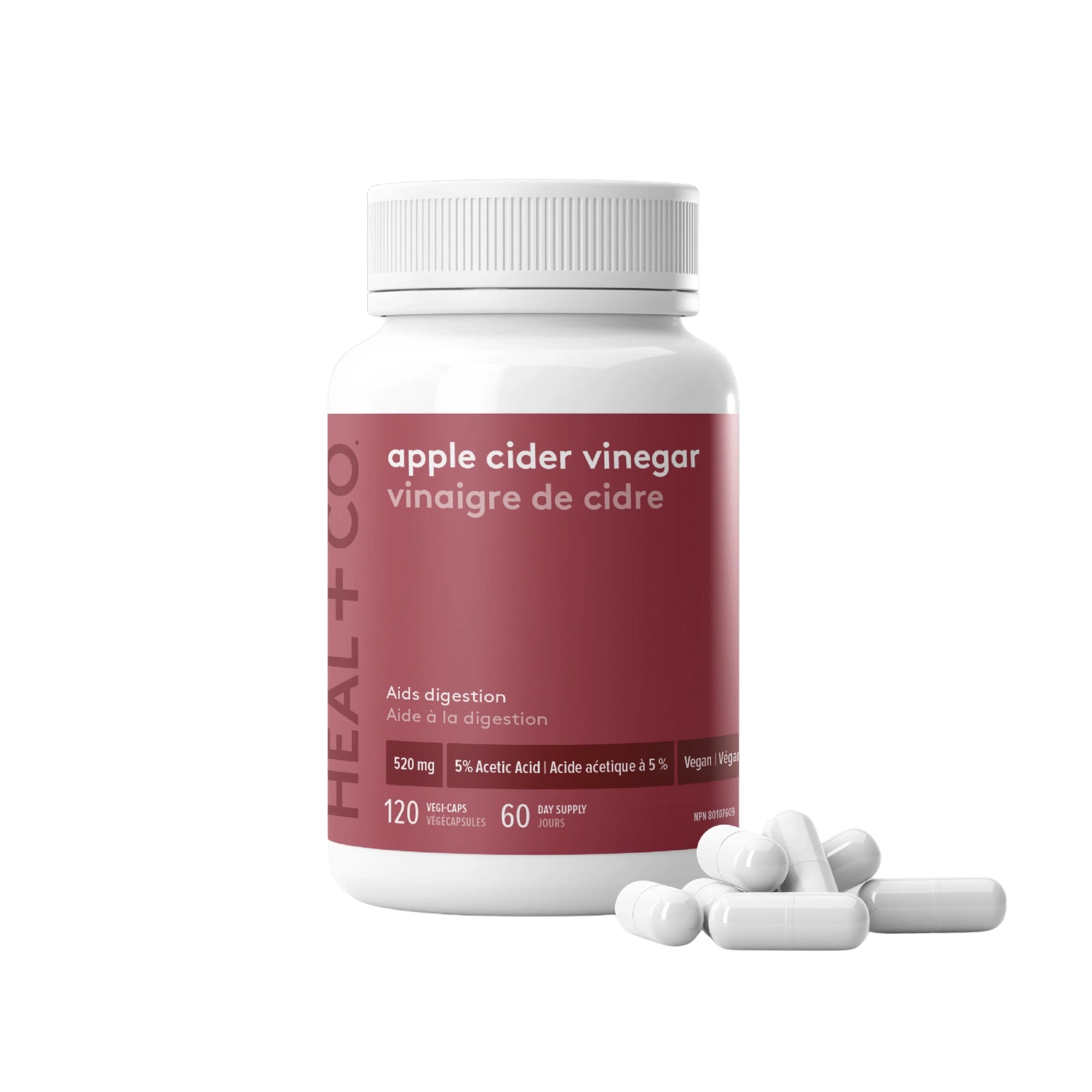 Apple Cider Vinegar 500 mg - 120 capsules