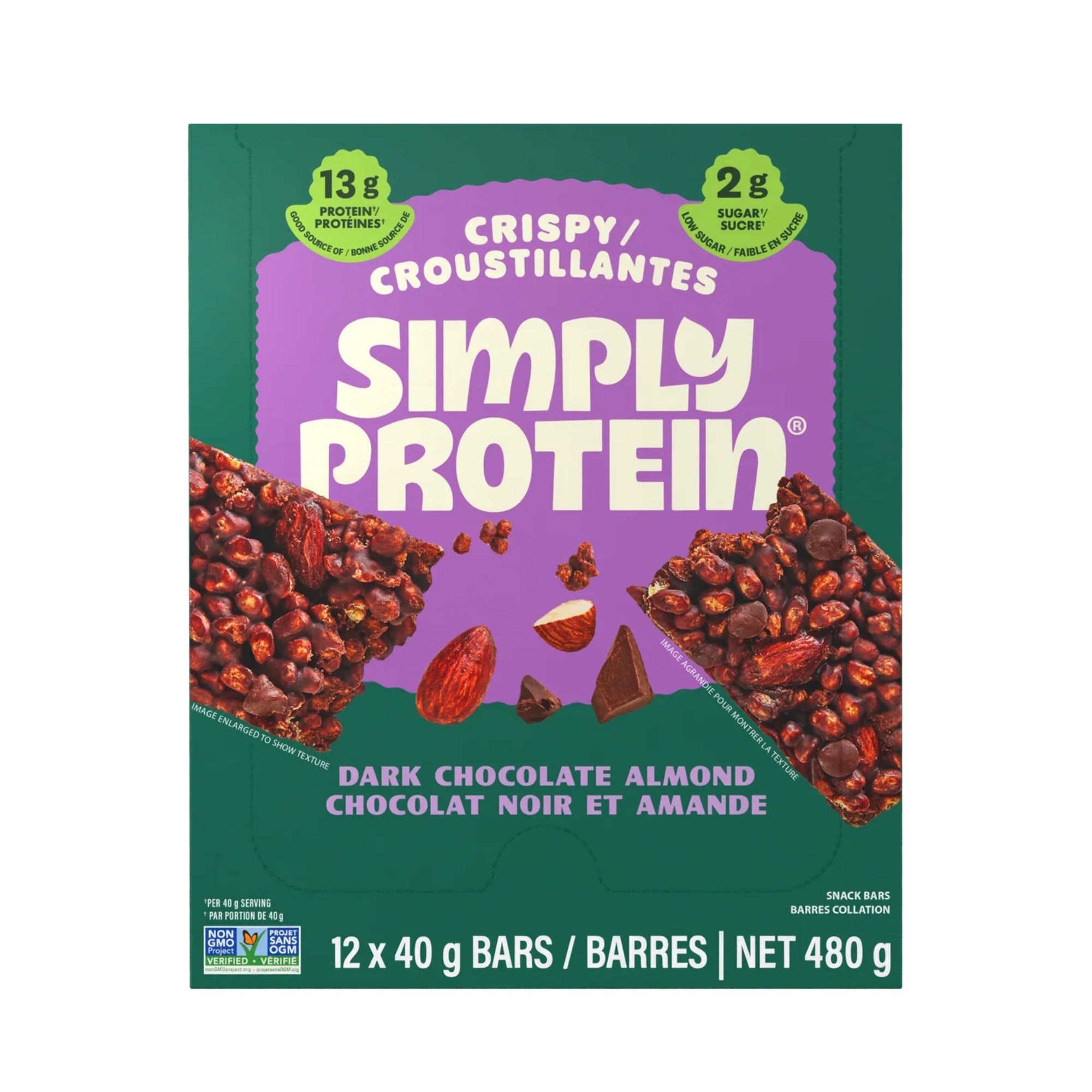 Plant Based Crispy Protein Bars (Box of 12)