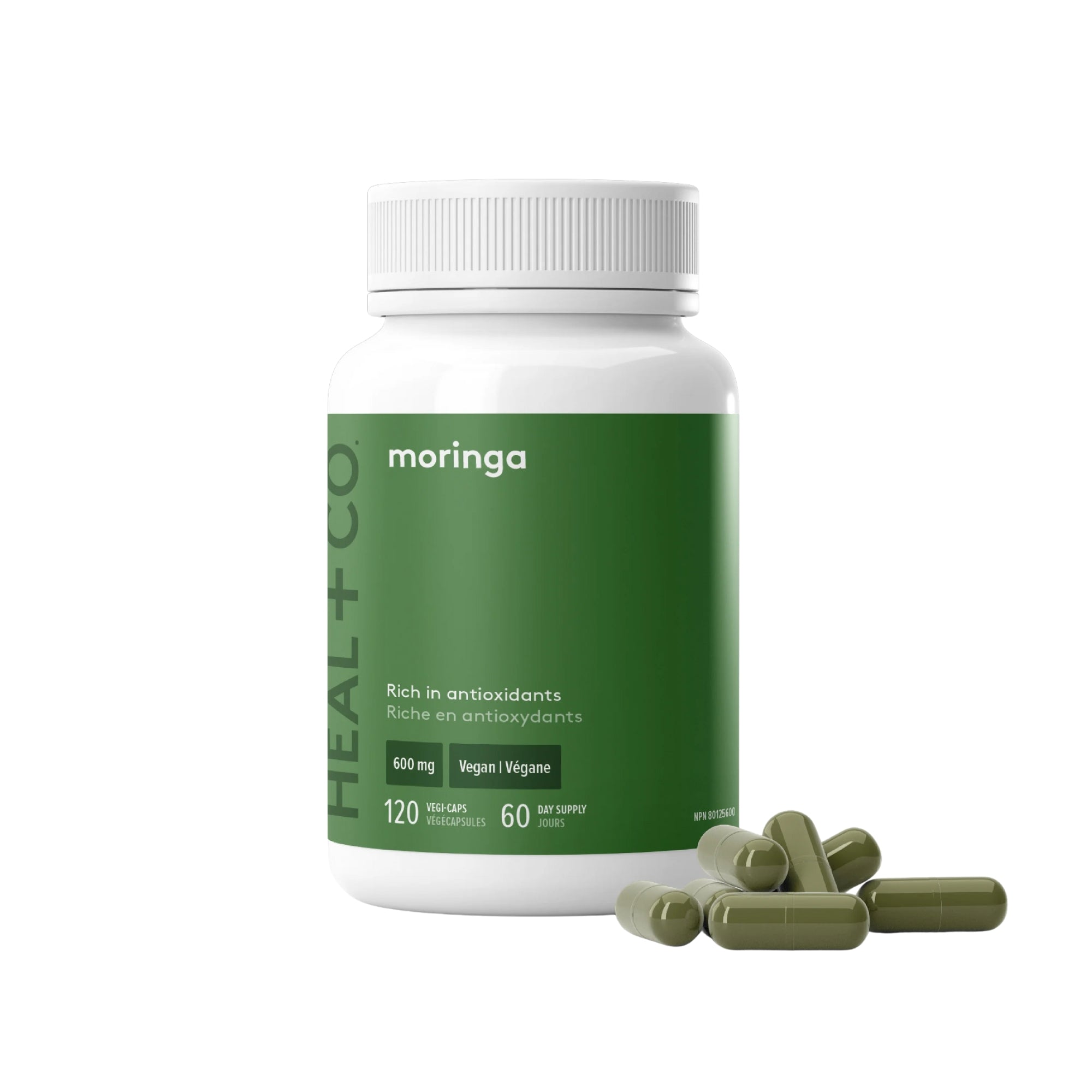 Organic Moringa 600 mg - 120 capsules