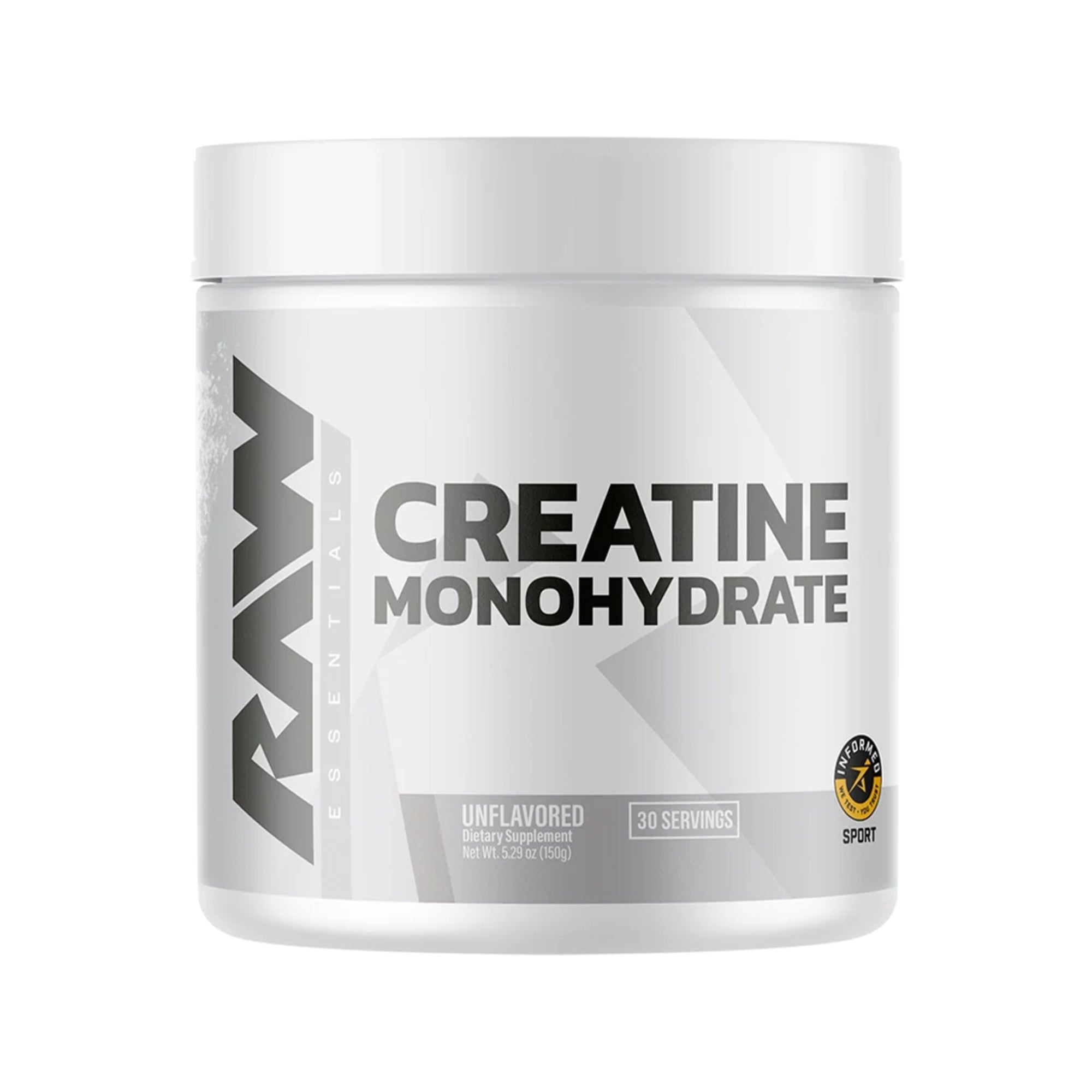 Raw Creatine Monohydrate Unflavoured - 30 Servings