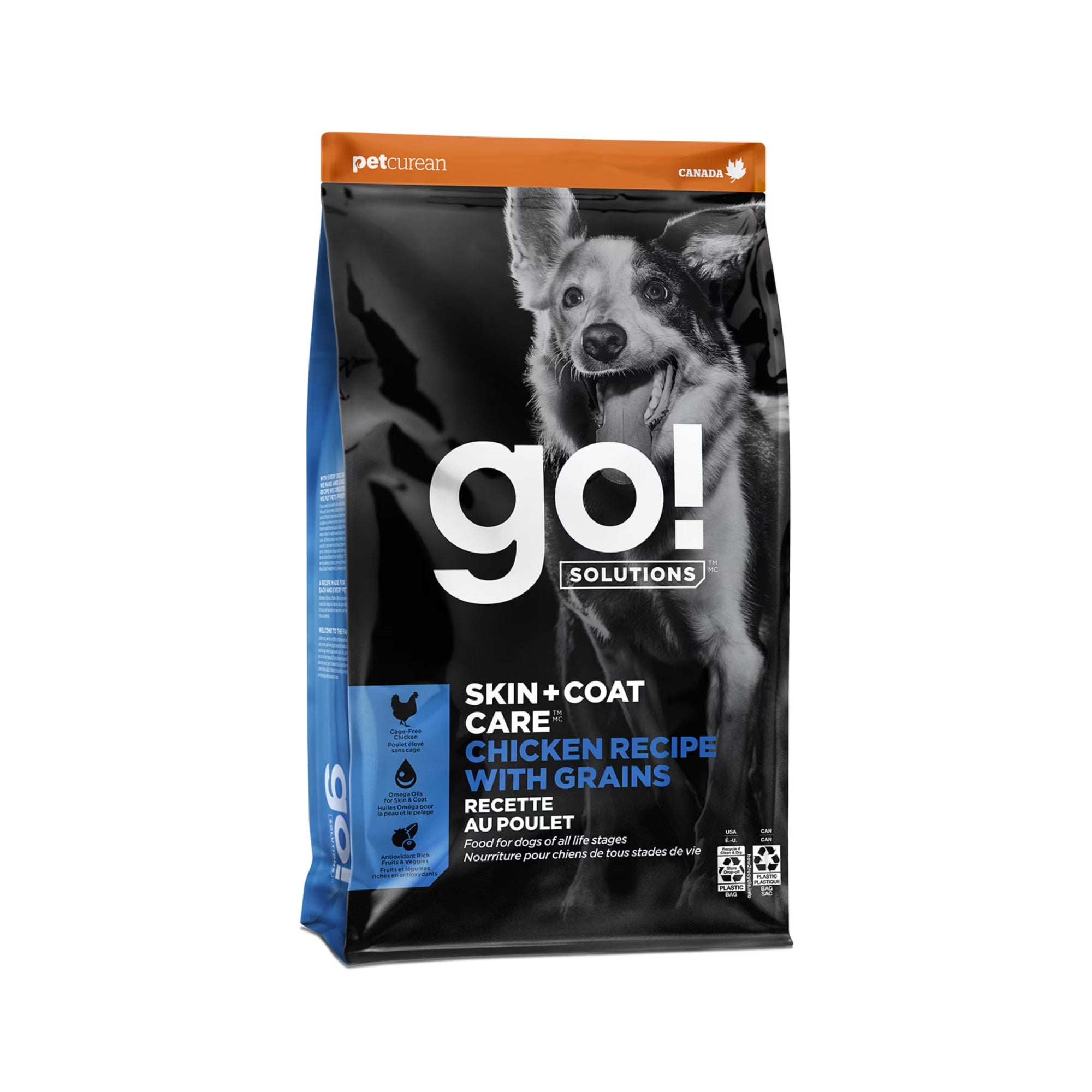 GO! SOLUTIONS DOG FOOD FOR HEALTHY COAT + SKIN - 12 LBS