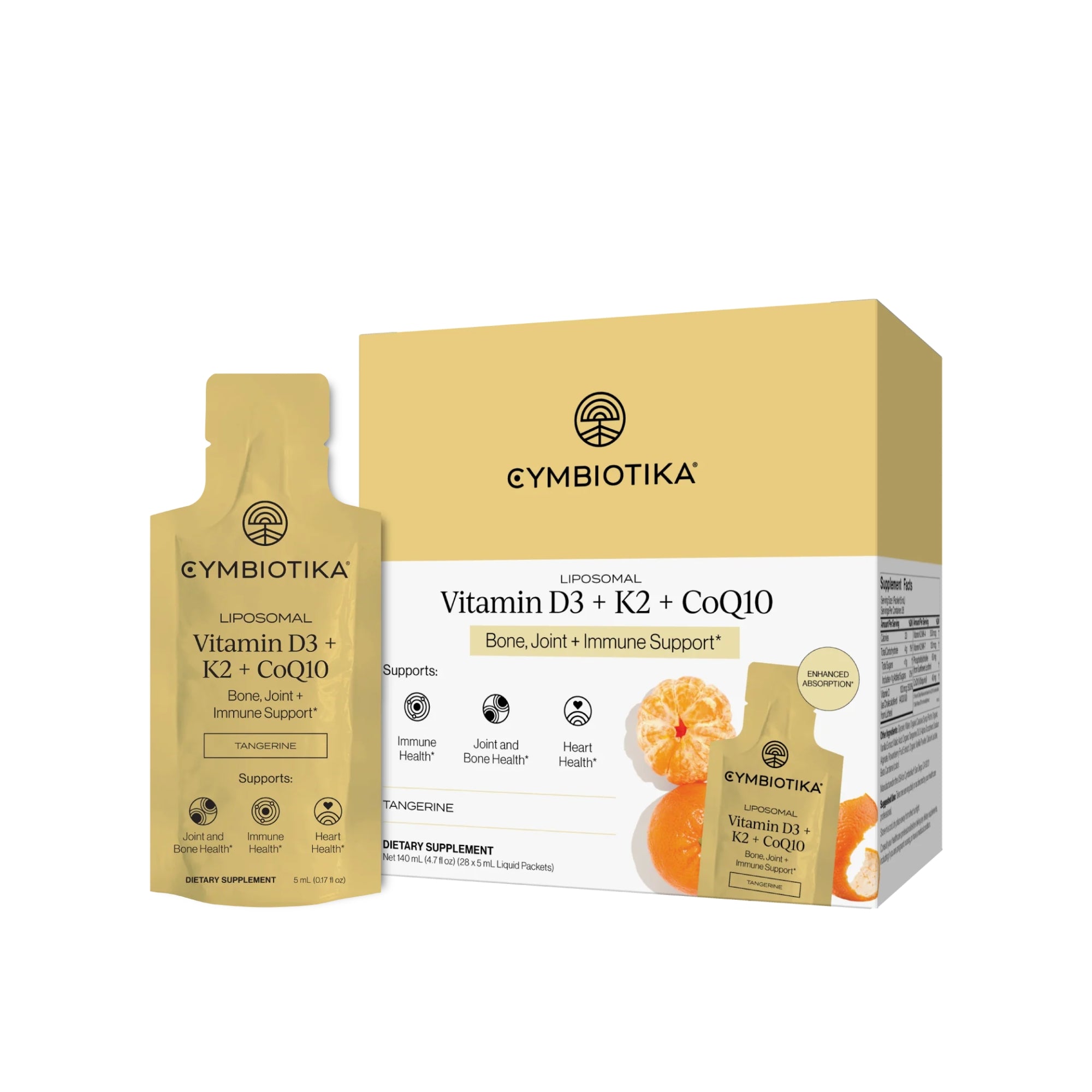 Cymbiotika Liposomal Vitamin D3 + K2 + CoQ10 — 1 Month Supply