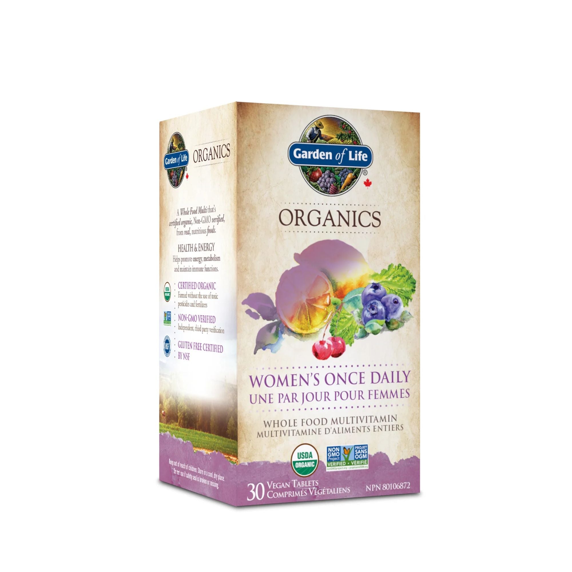 Garden of Life, Organics, Women's Once Daily, 60 Vegan Tablets
