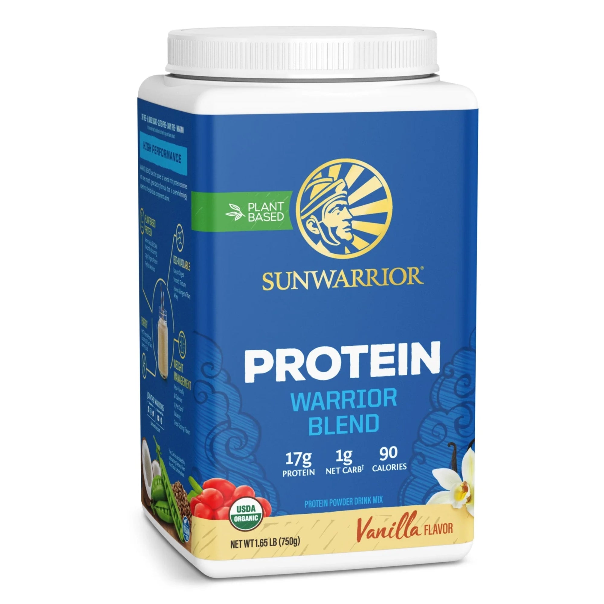 Sunwarrior Warrior Blend Organic Vegan Protein Powder - 30 servings