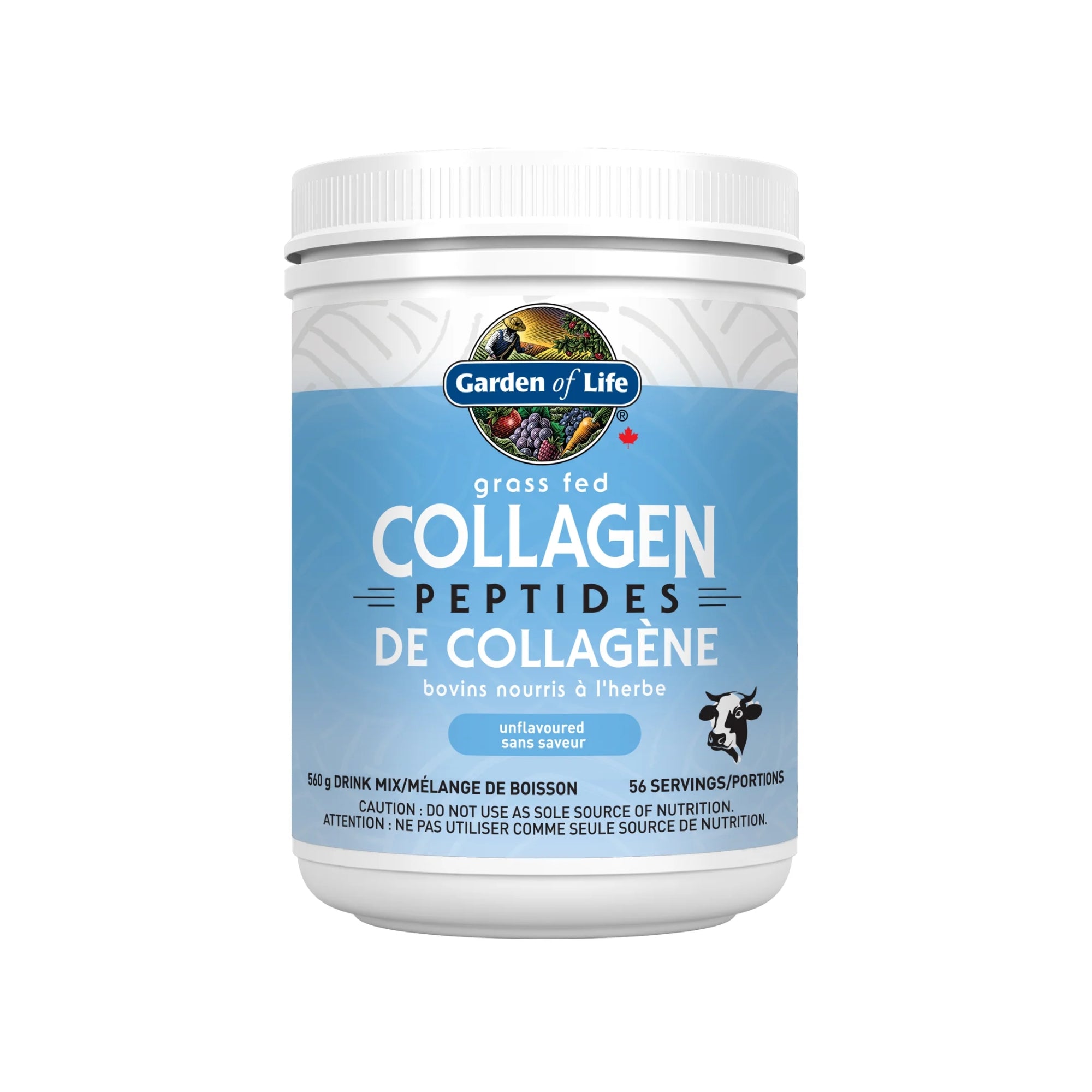 Garden of Life, Grass Fed Collagen Peptides, Unflavored, 19.75 oz (560 g)