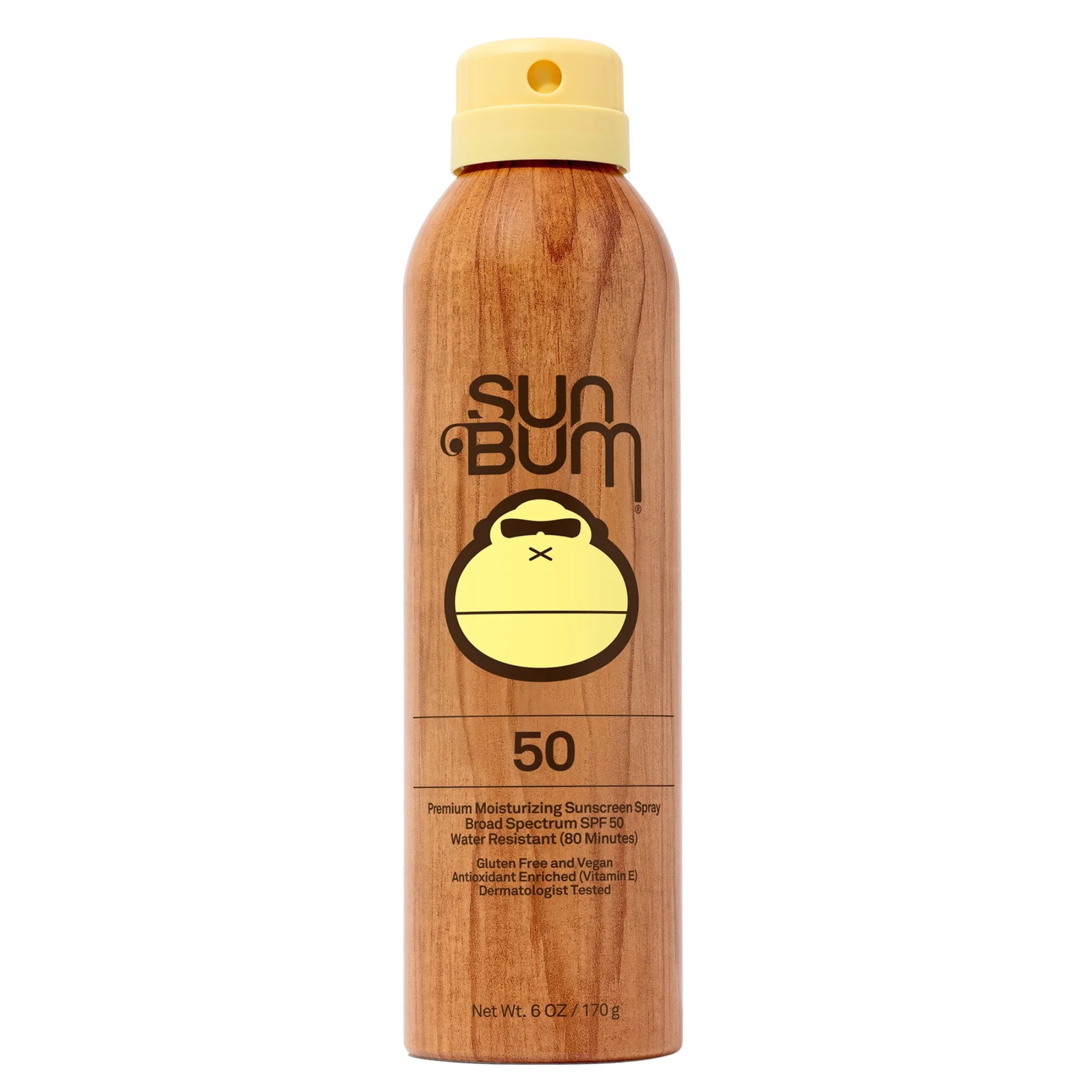 Sun Bum Moisturizing Sunscreen Continuous Spray SPF 50, 6 fl oz, 170 ml