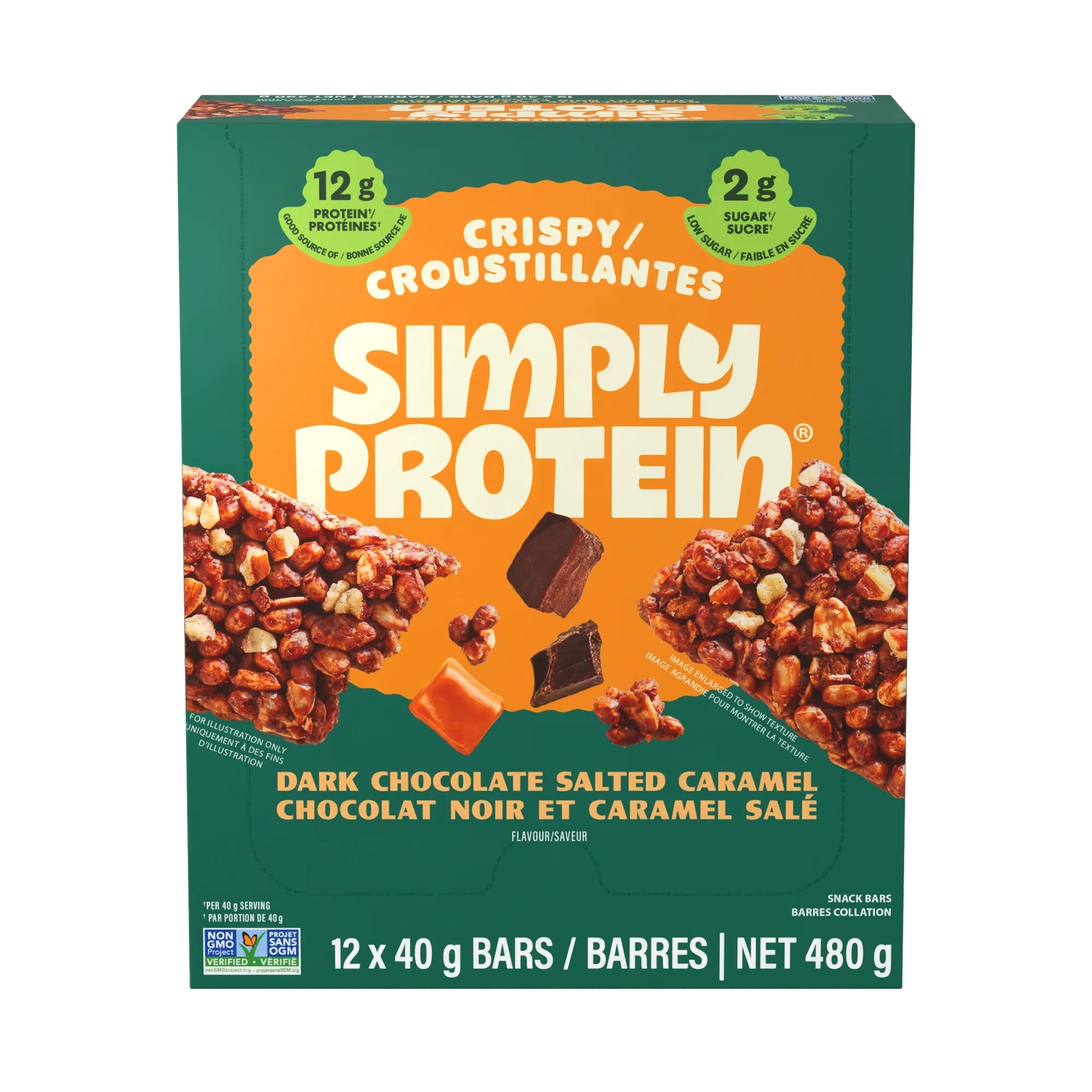Plant Based Crispy Protein Bars (Box of 12)