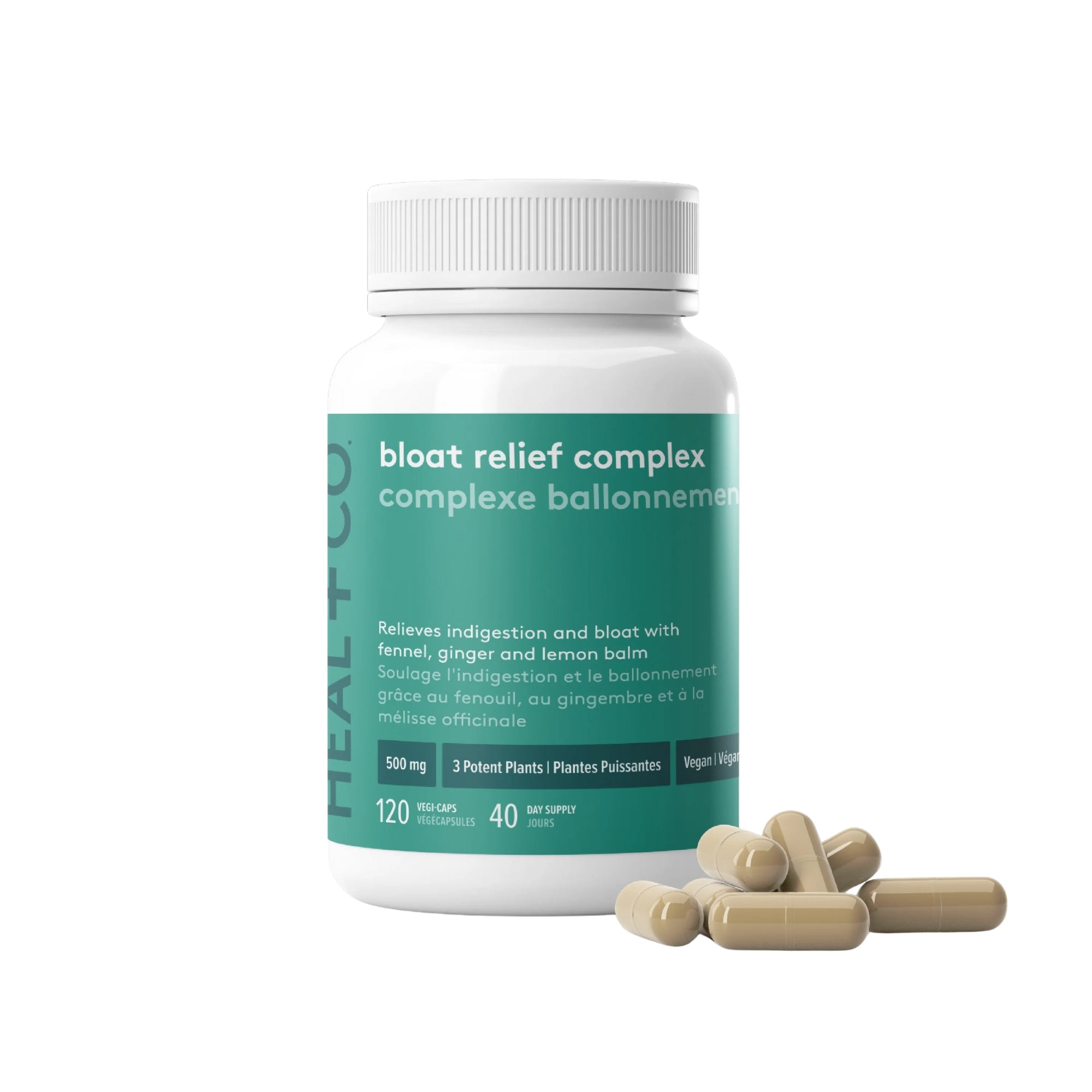 Bloat Relief Complex 500 mg - 120 capsules