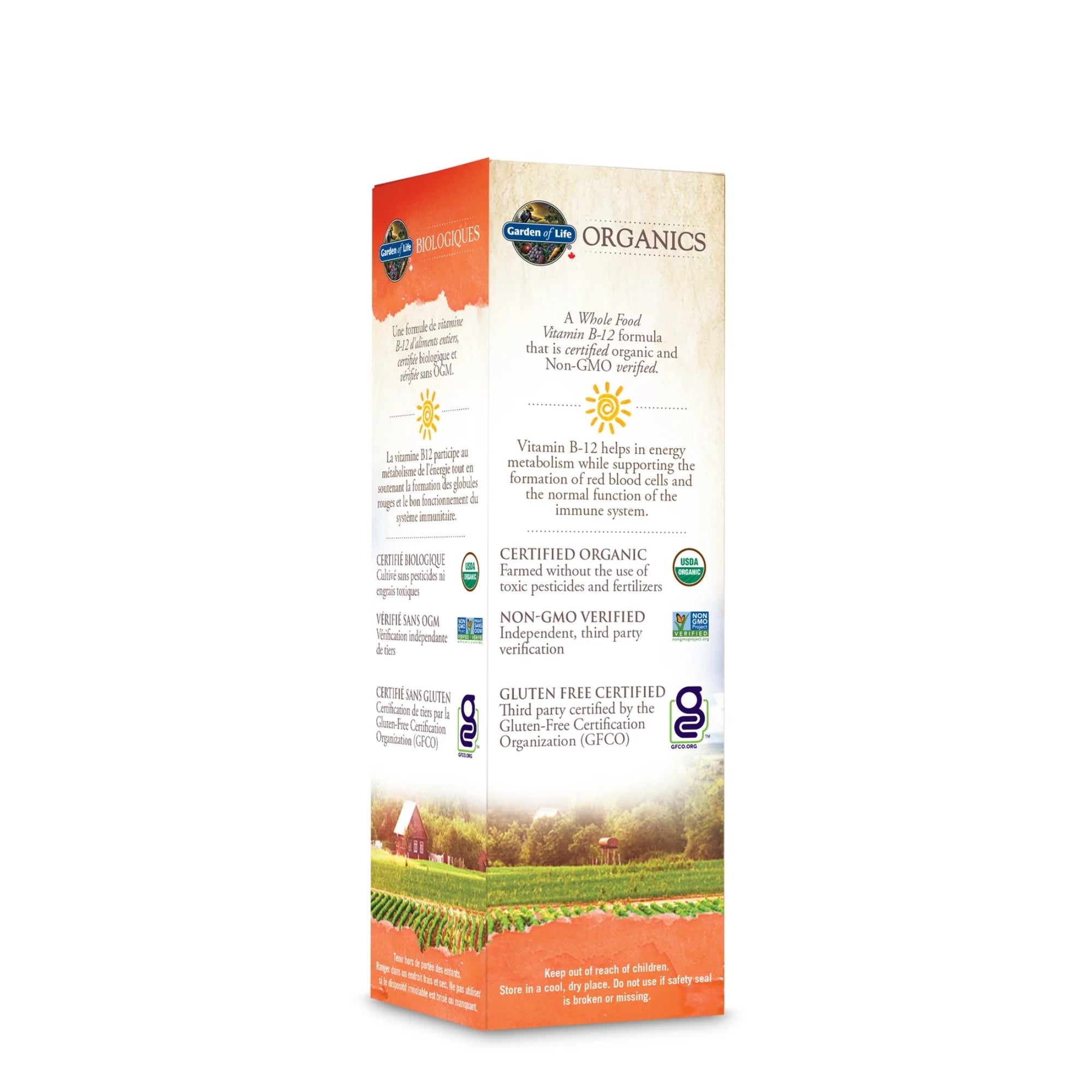 Garden of Life, Organics, B-12 Organic Spray, Raspberry, 2 fl oz (58 ml)