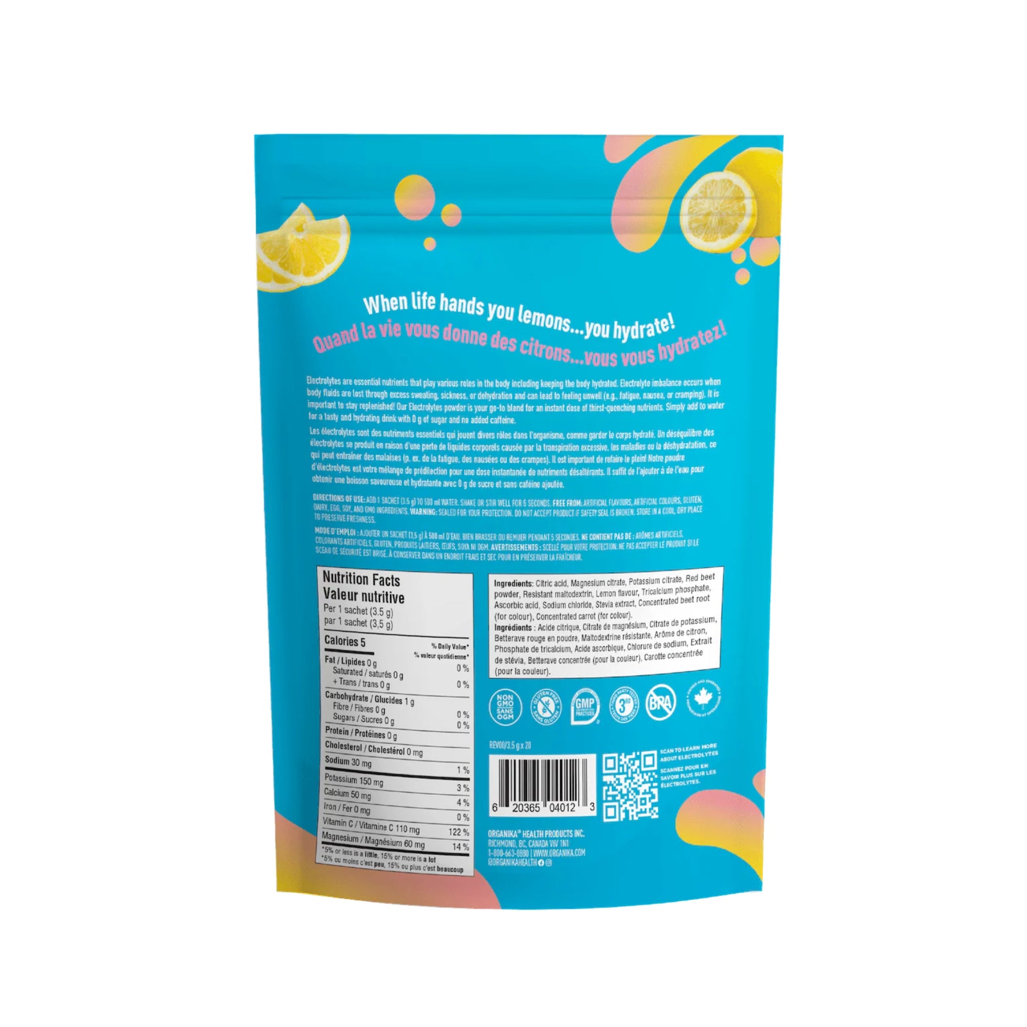 Organika Electrolytes Sachets (20 Pack)