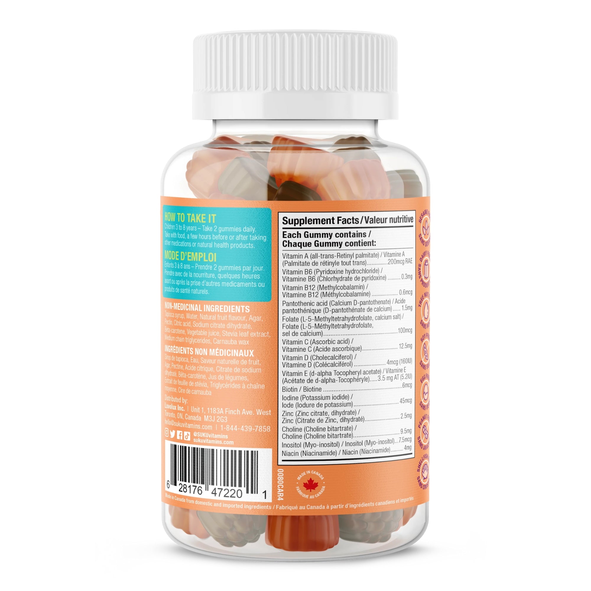 SUKU Vitamins The Complete Kids Multi + Prebiotics