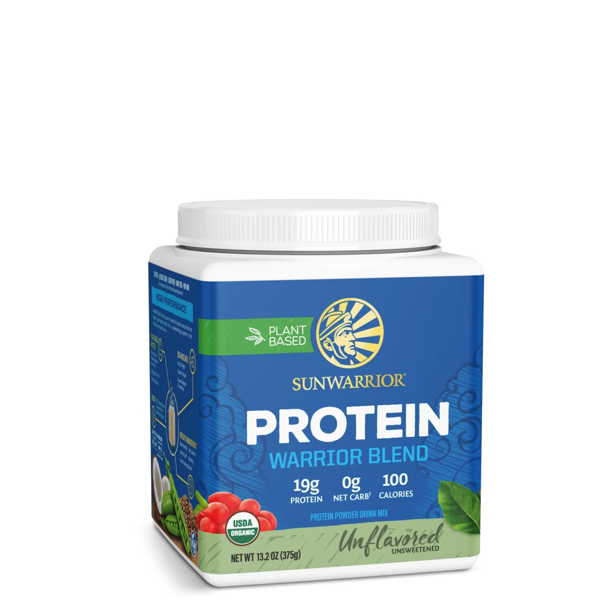 Sunwarrior Warrior Blend Organic Vegan Protein Powder - 17 servings