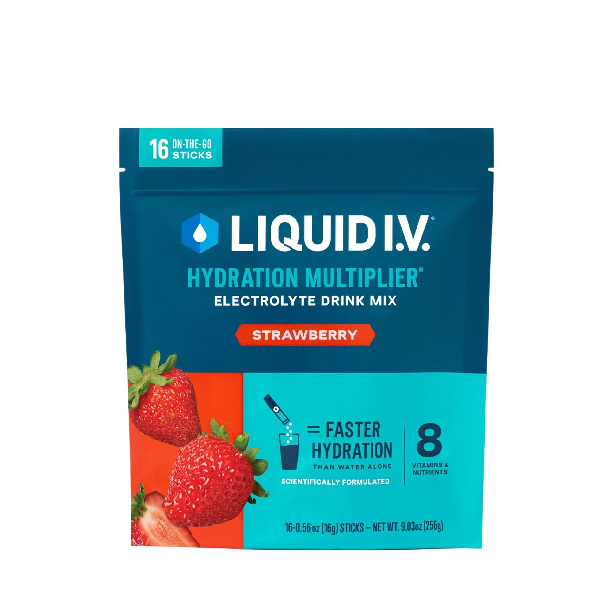 Liquid I.V., Hydration Multiplier®, Electrolyte Drink Mix, 16 Stick Packs