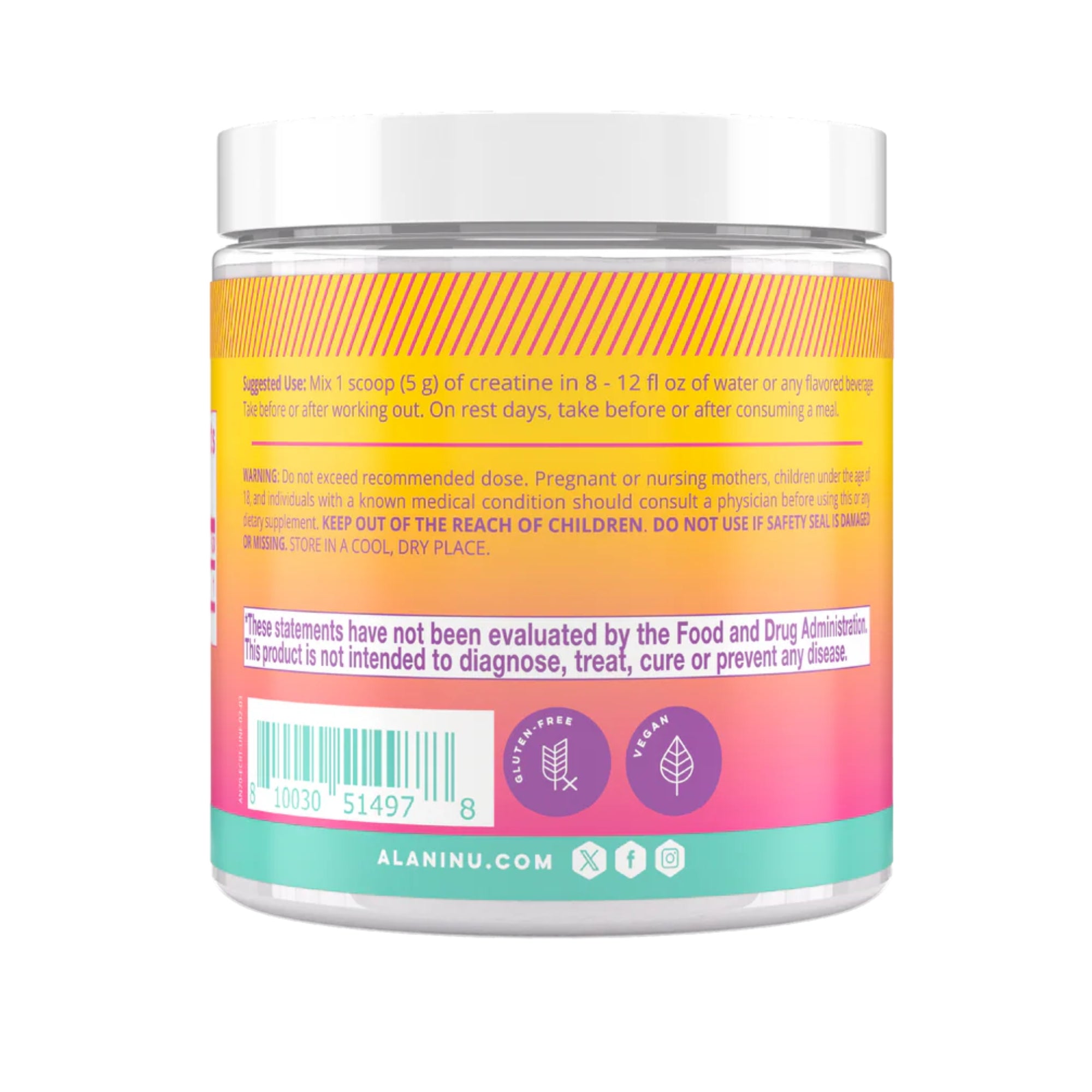 Alani Nu, Creatine, Unflavored, 5.2 oz (150 g)