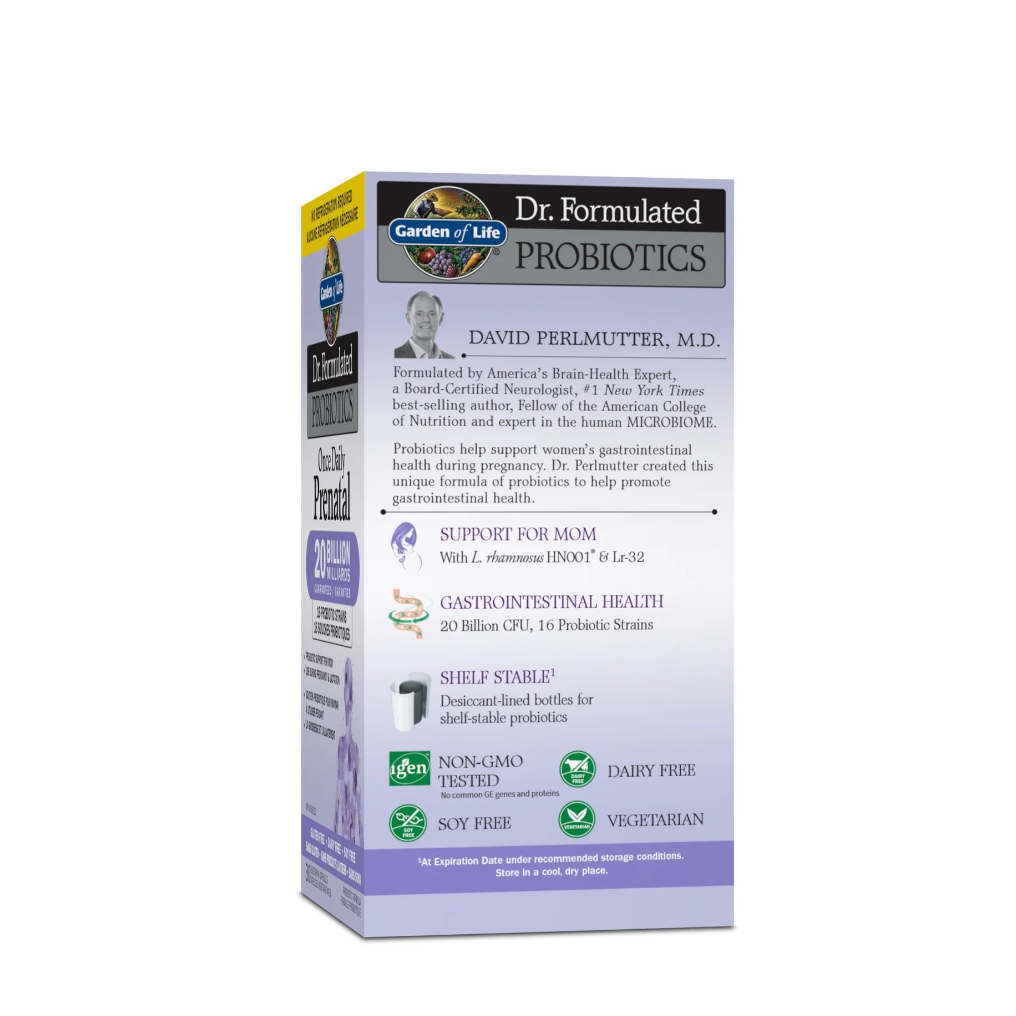 Garden of Life, Dr. Formulated Probiotics, Once Daily Prenatal (no refrigeration required), 30 Vegetarian Capsules