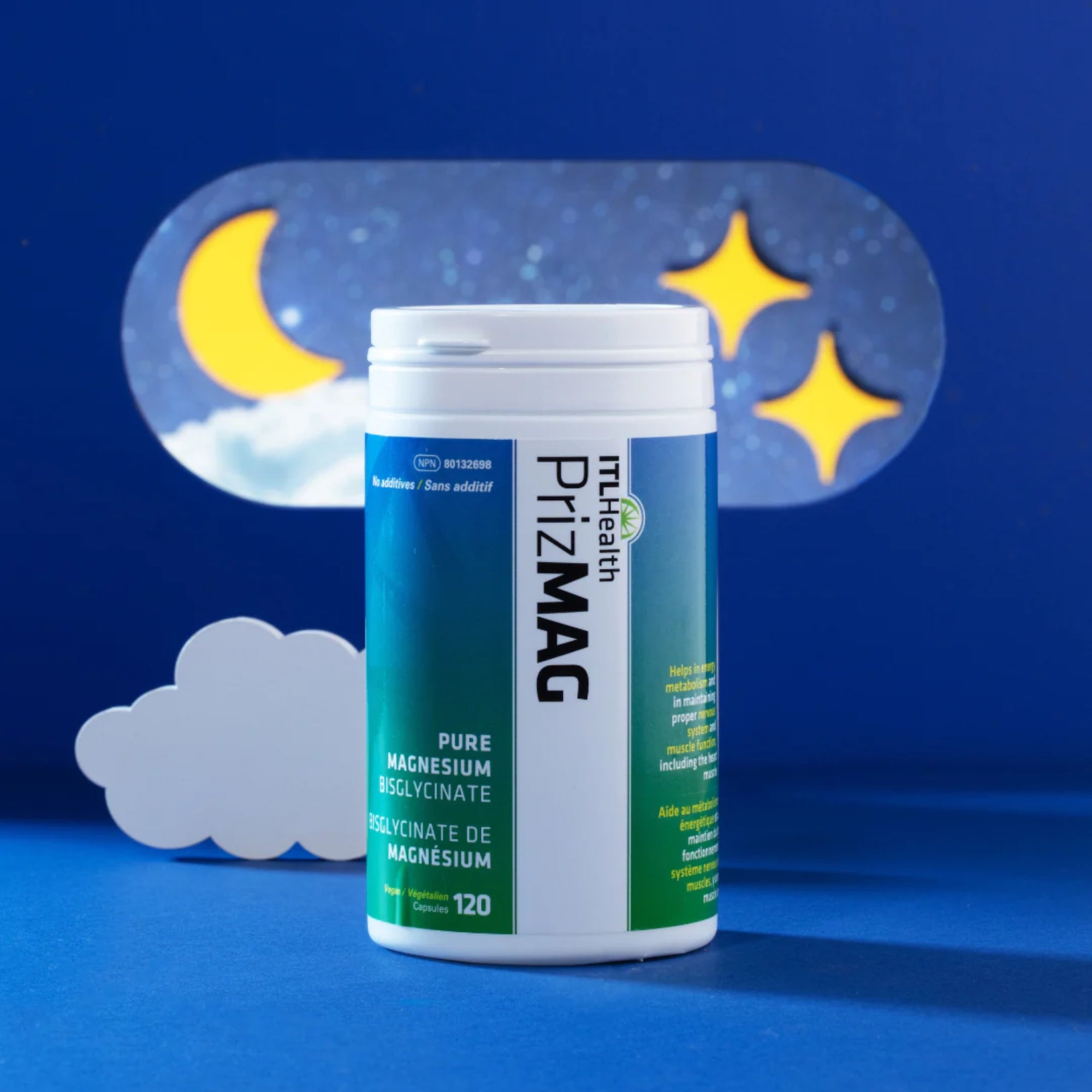 PrizMAG Pure Magnesium Bisglycinate - 120 capsules