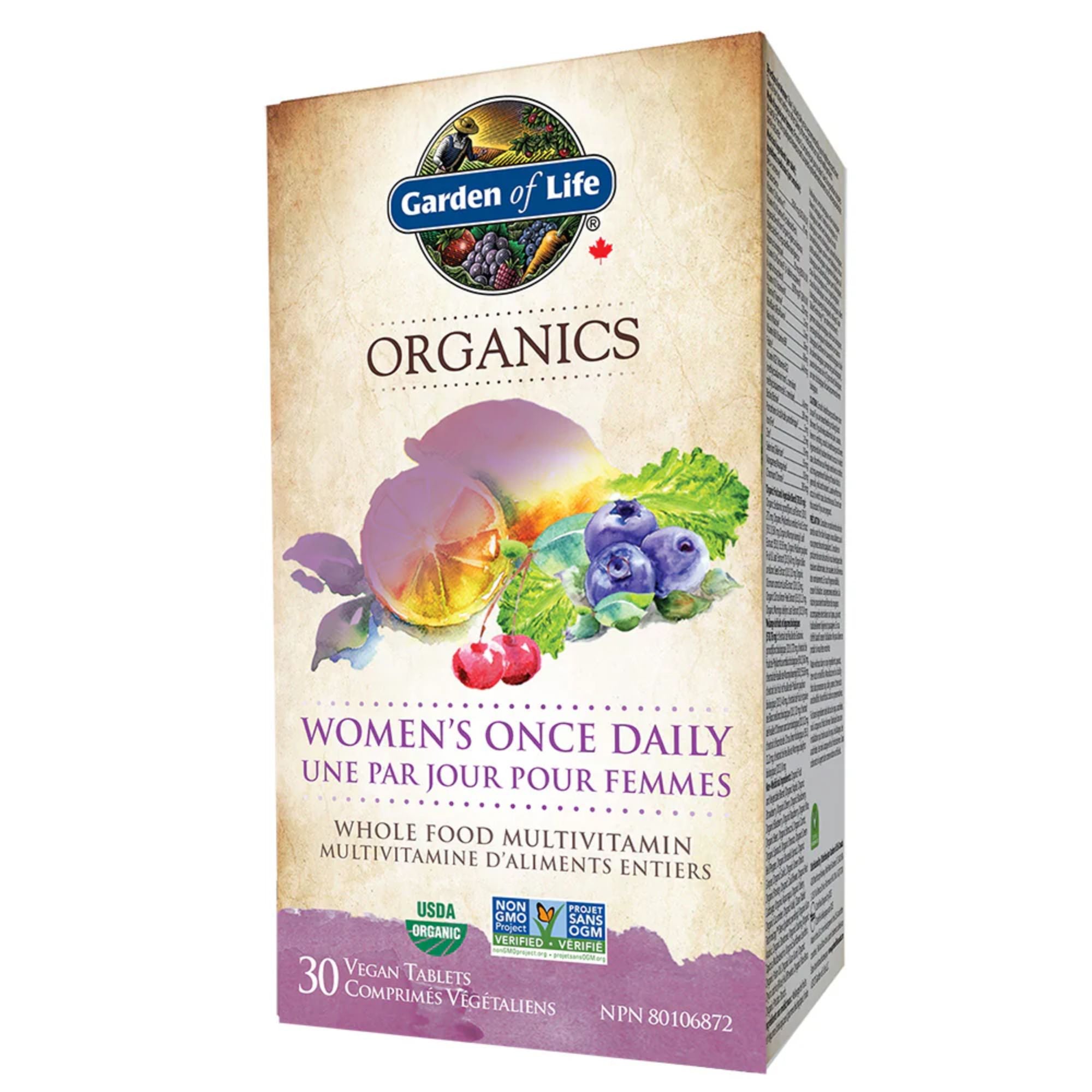 Garden of Life, Organics, Women's Once Daily, 60 Vegan Tablets
