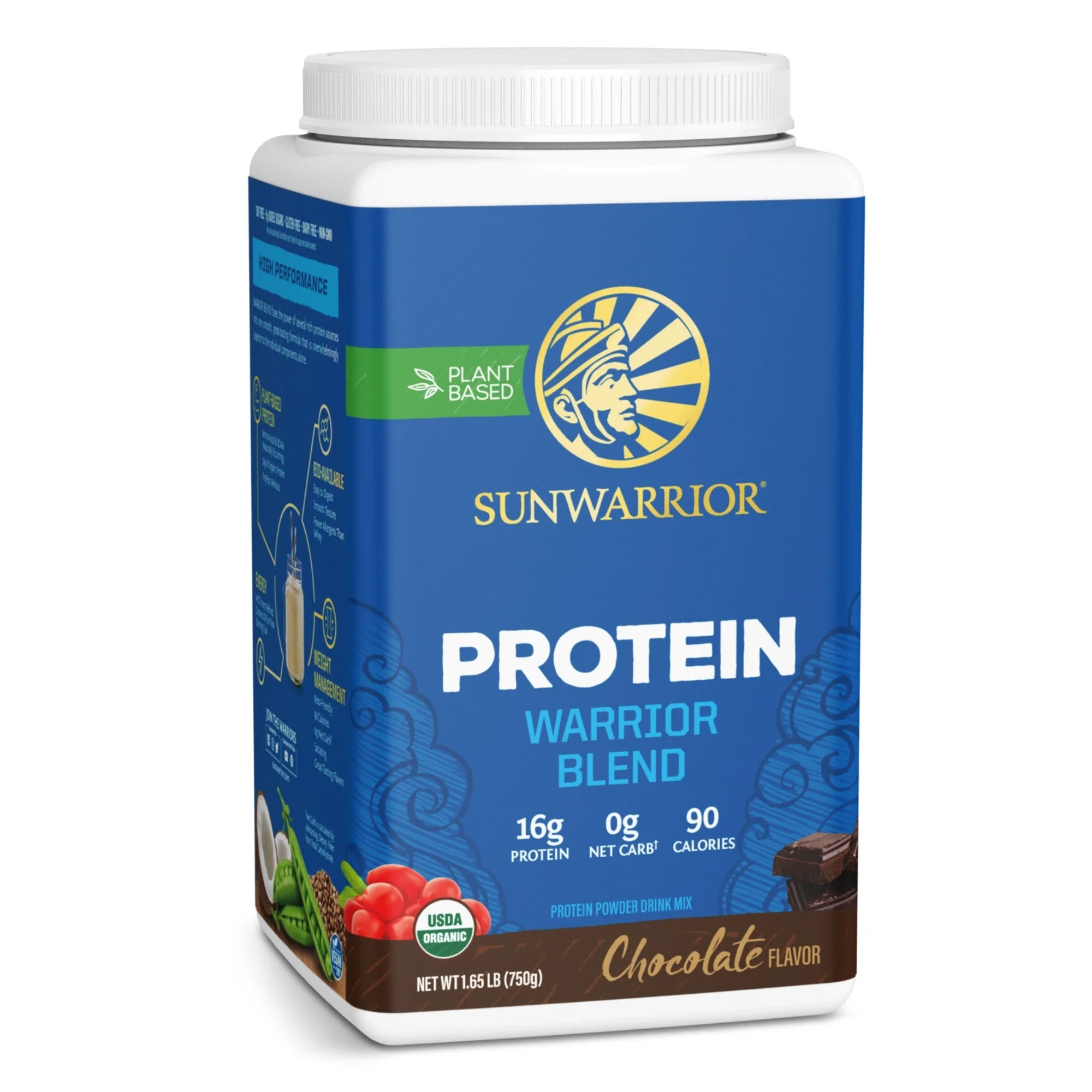 Sunwarrior Warrior Blend Organic Vegan Protein Powder - 30 servings