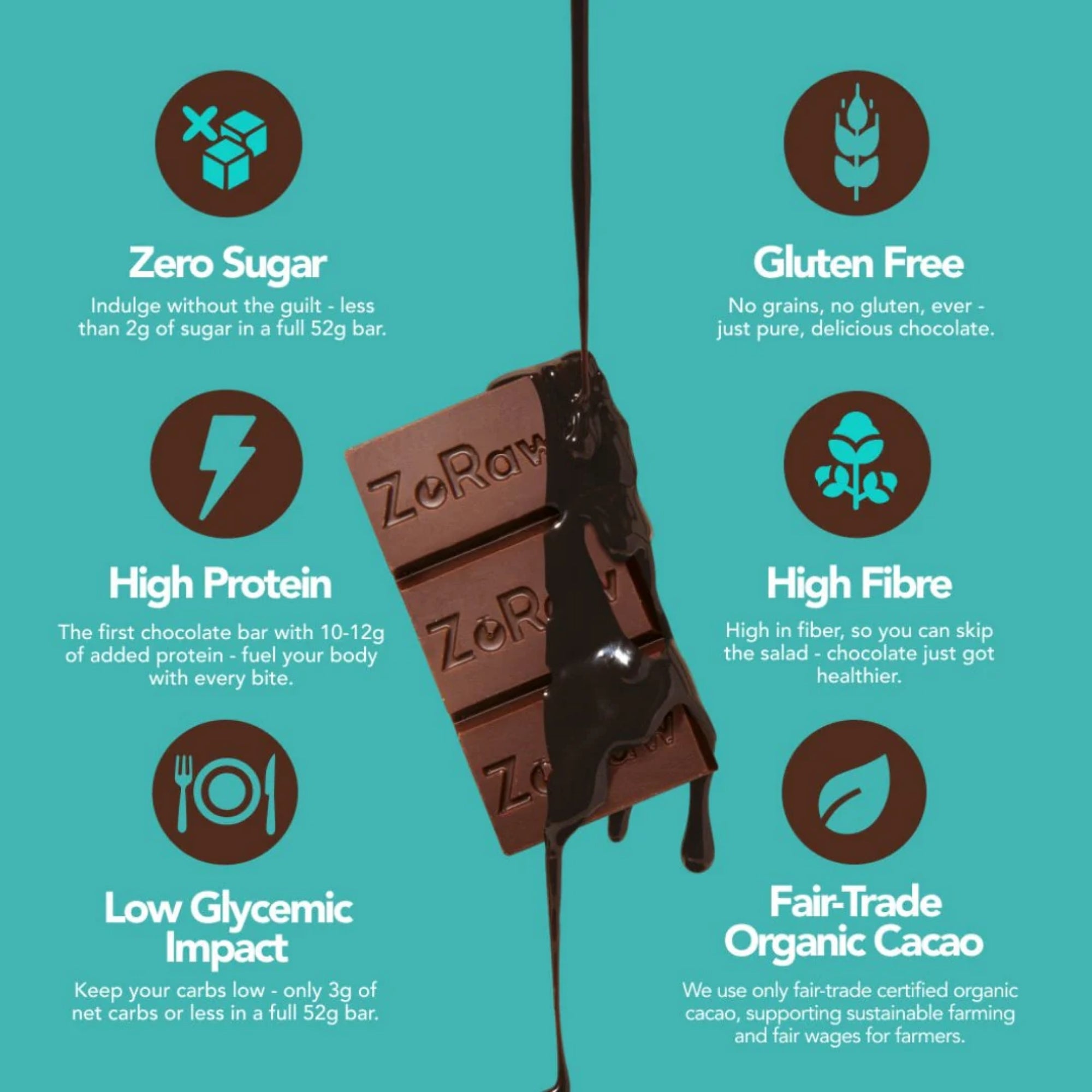 45% Milk Chocolate Bar with Protein (Box of 12)