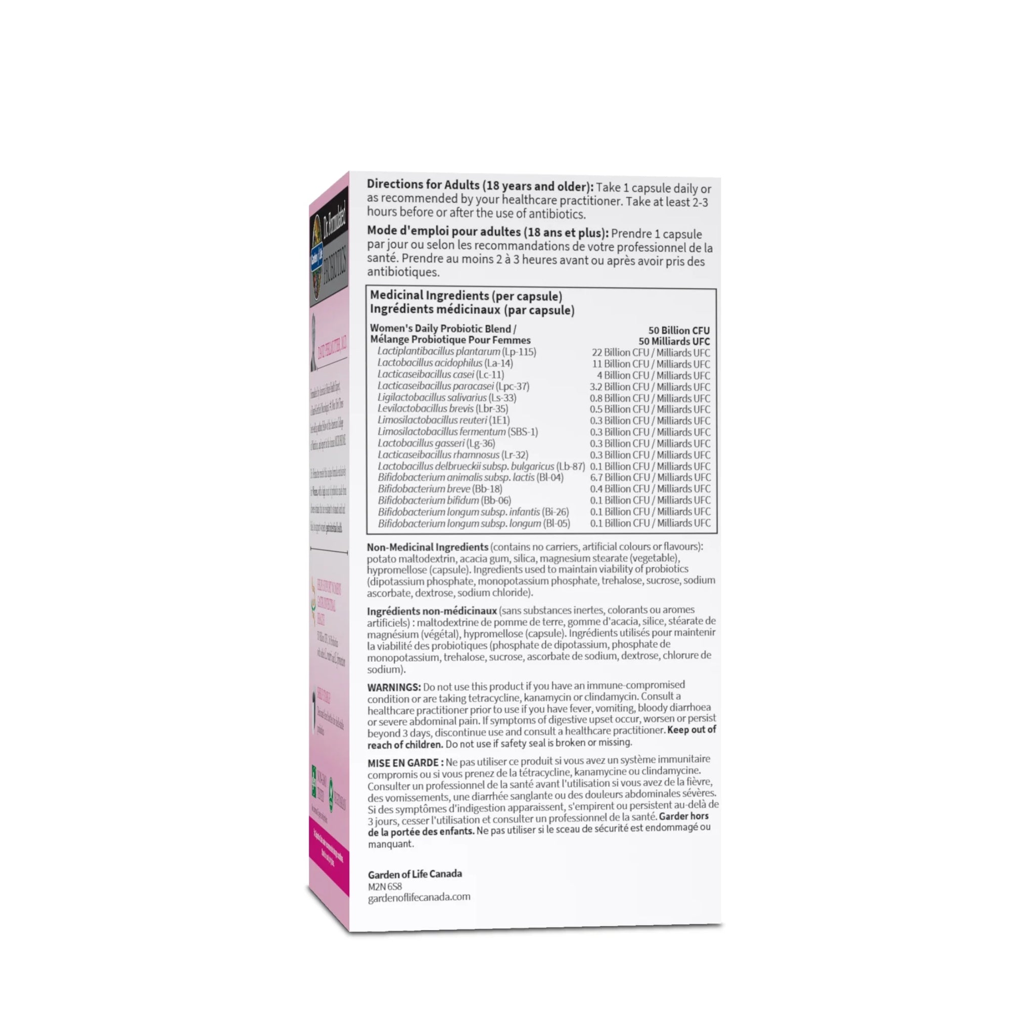 Garden of Life, Dr. Formulated Probiotics, Once Daily Women's, 50 Billion, 30 Vegetarian Capsules