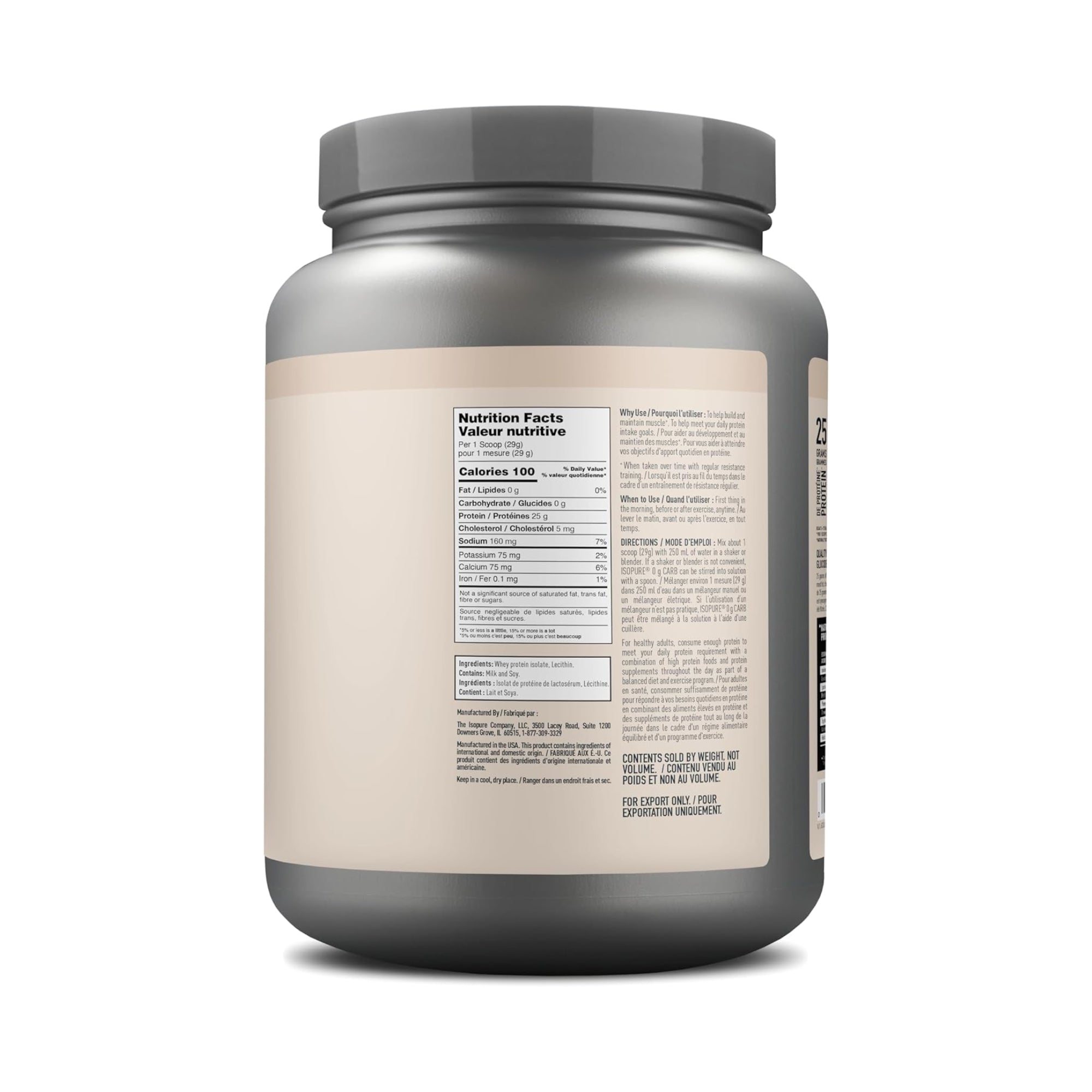 Isopure Zero Carb Protein Powder - 406 g