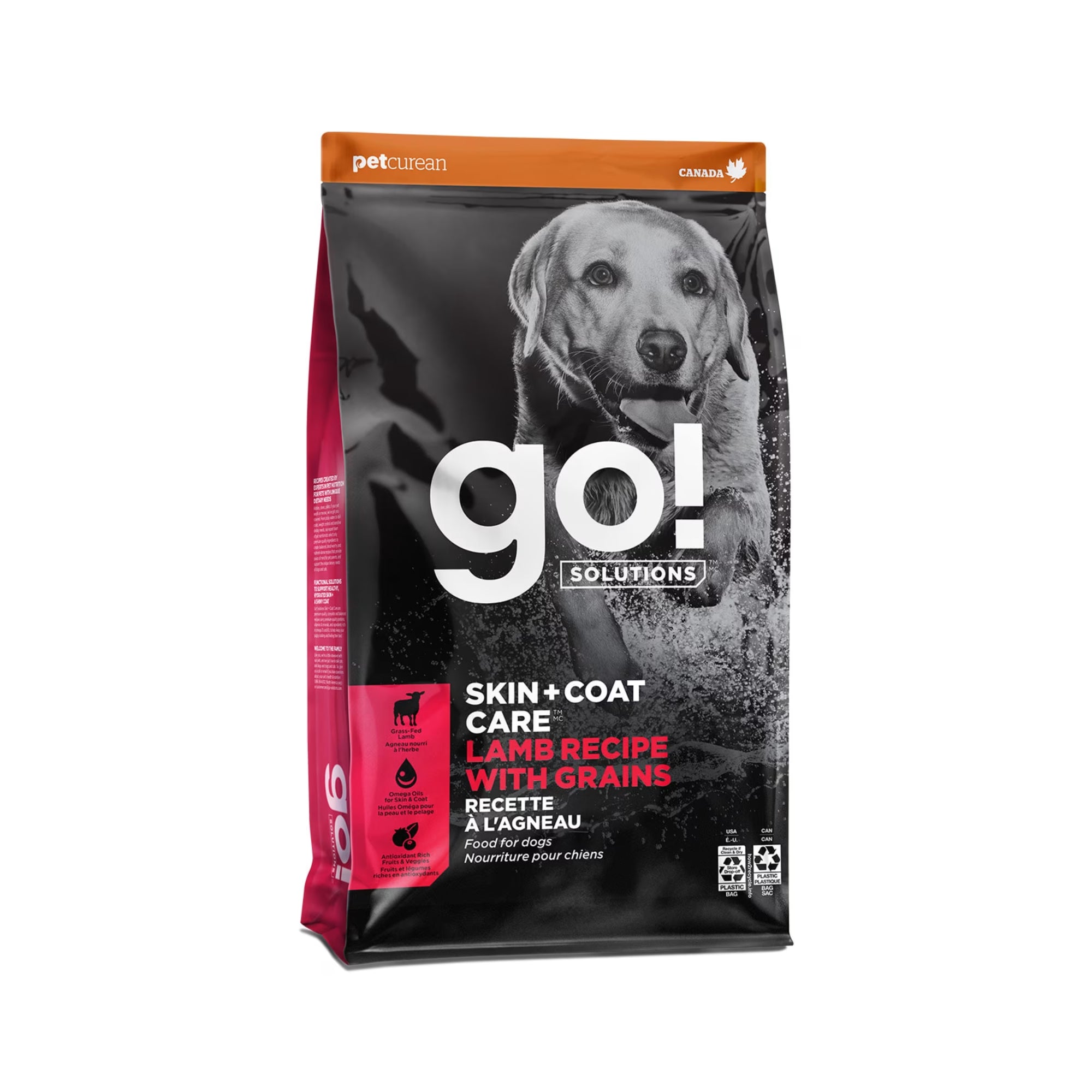 GO! SOLUTIONS DOG FOOD FOR HEALTHY COAT + SKIN - 12 LBS