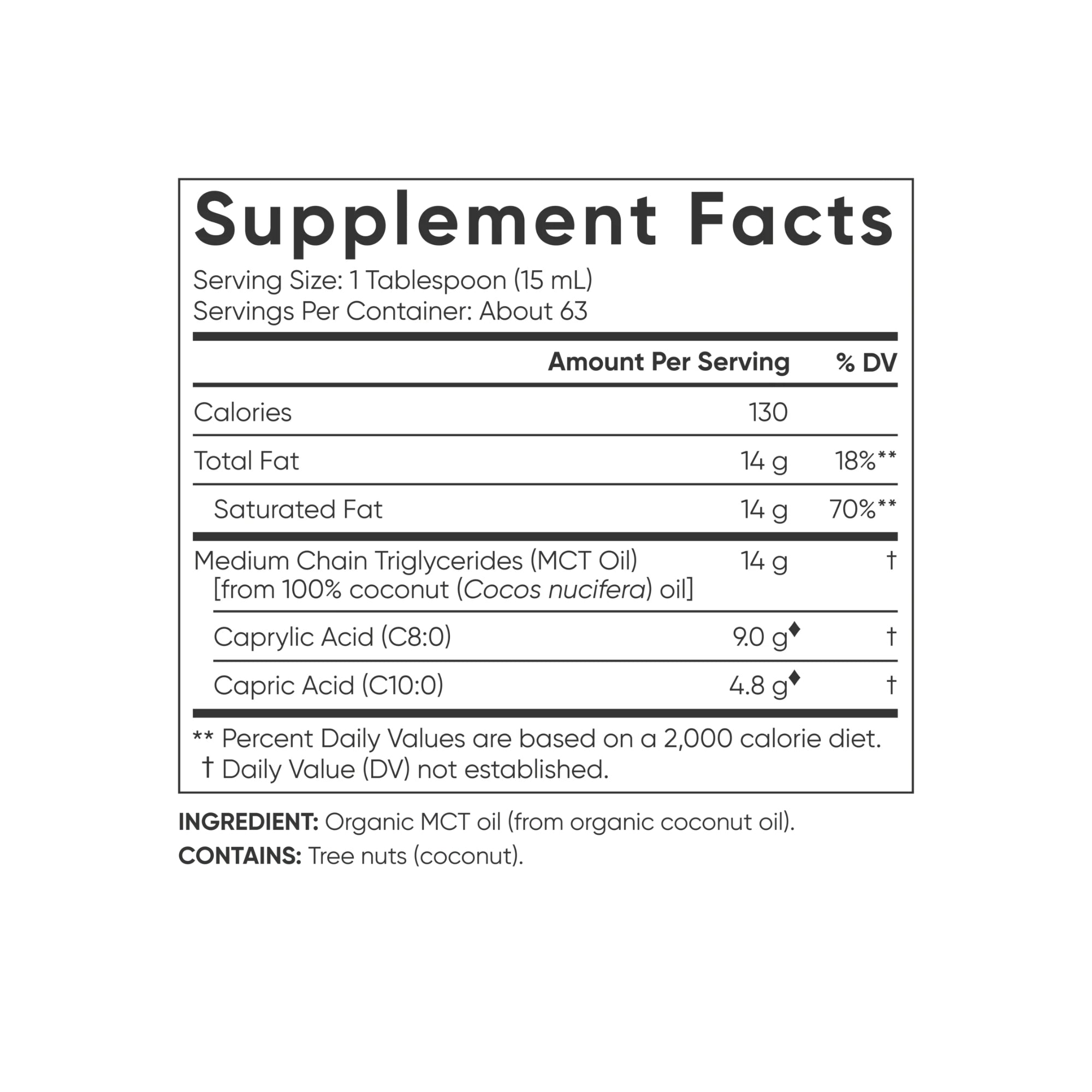 Organic MCT Oil 414ml