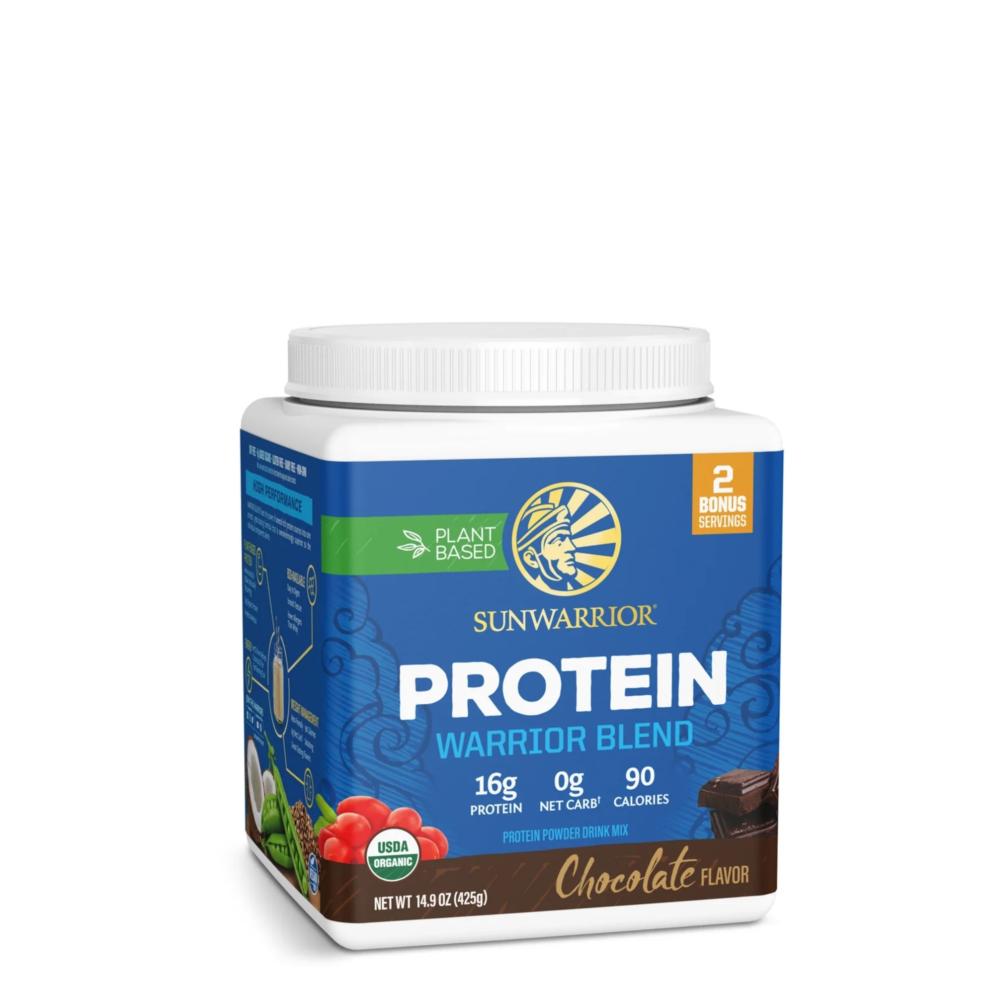 Sunwarrior Warrior Blend Organic Vegan Protein Powder - 17 servings