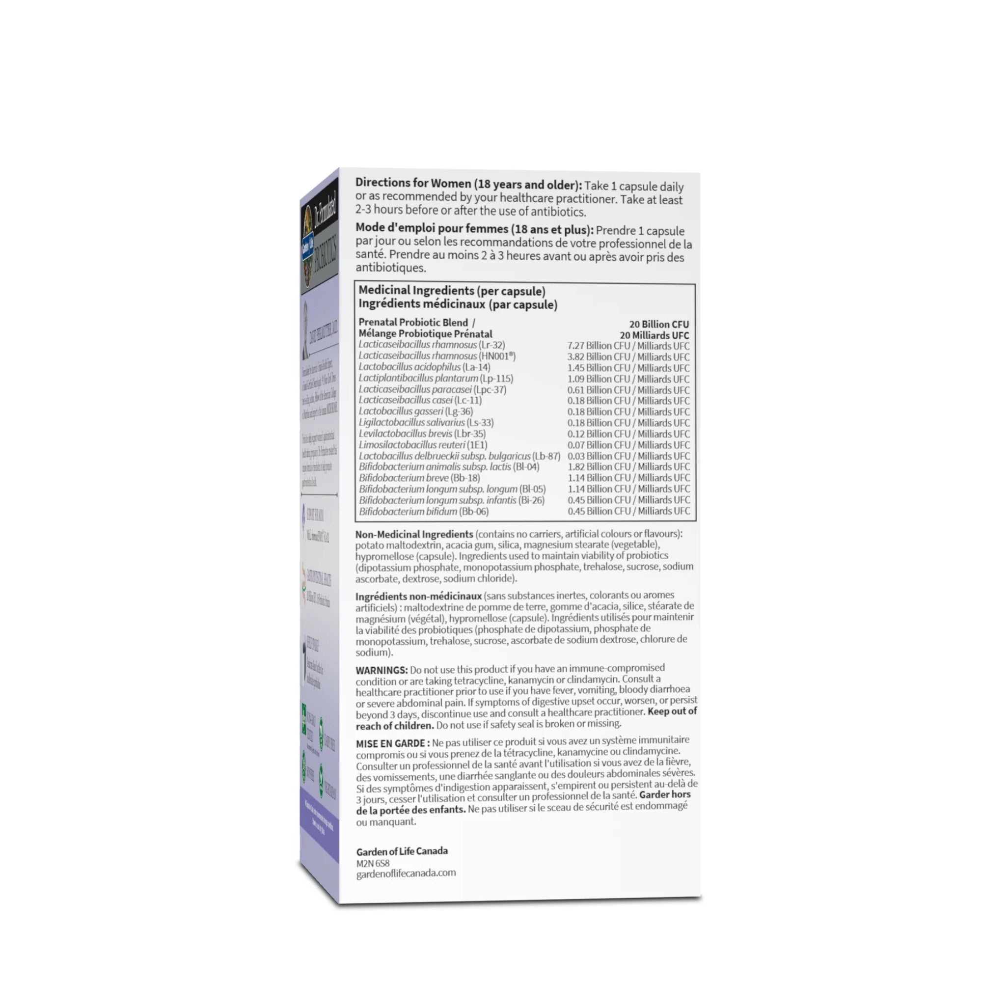 Garden of Life, Dr. Formulated Probiotics, Once Daily Prenatal (no refrigeration required), 30 Vegetarian Capsules