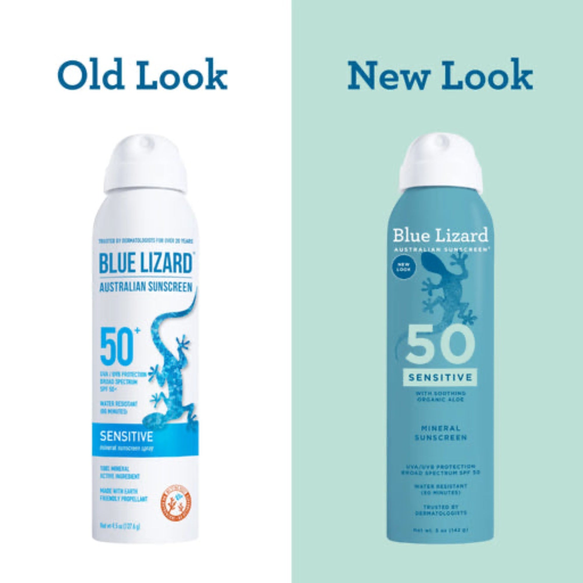Blue Lizard Sensitive Mineral Sunscreen Spray SPF 50 – Broad Spectrum, Sensitive Skin Protection