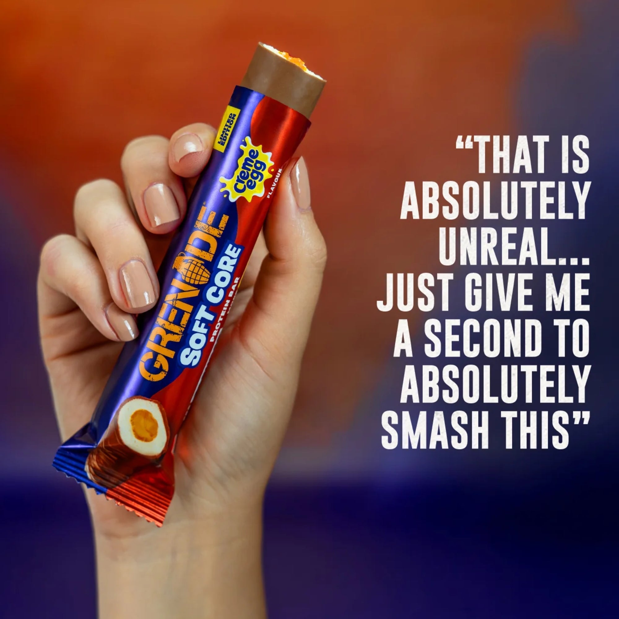 Grenade Creme Egg Flavour Soft Core Protein Bar Limited Edition (Box of 18)