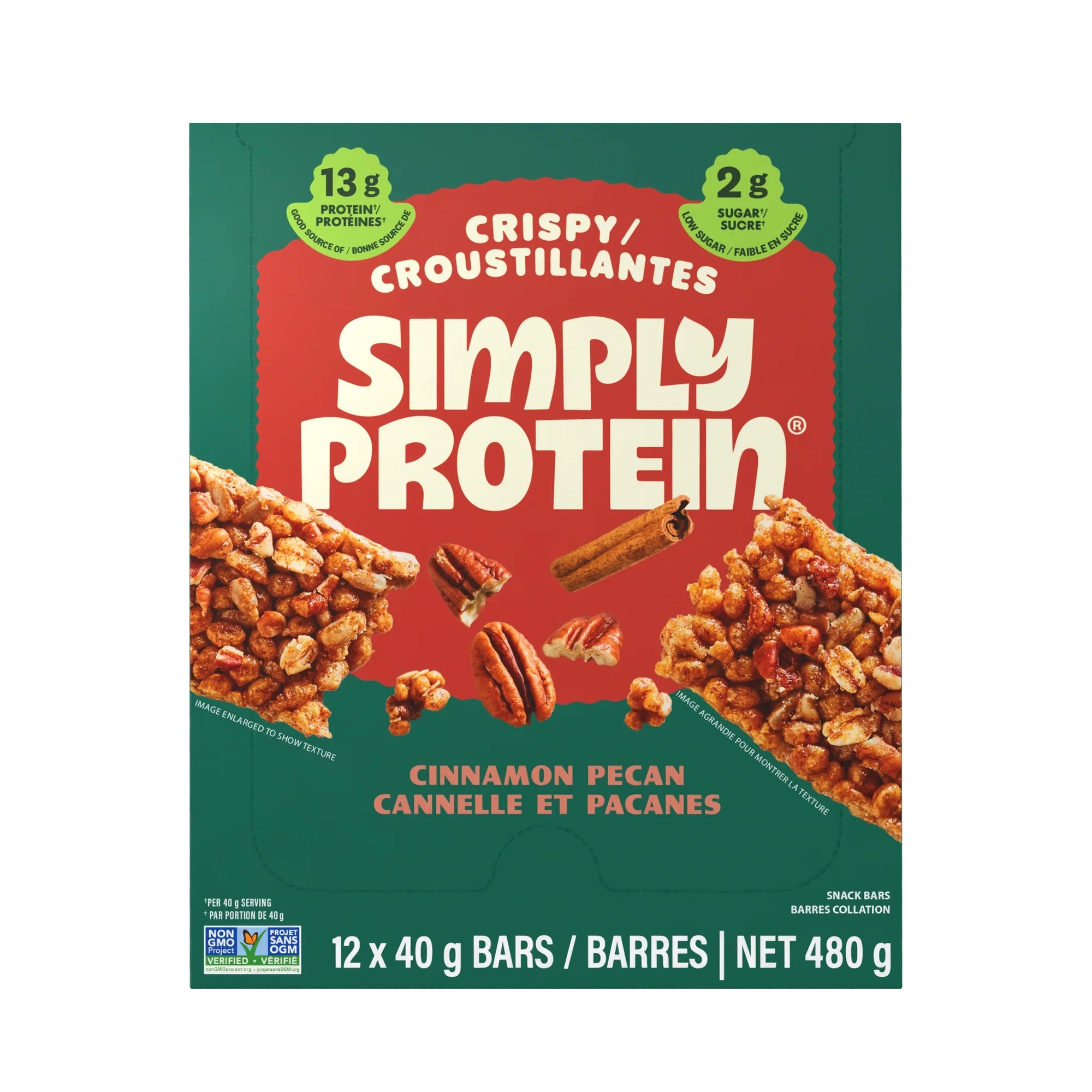 Plant Based Crispy Protein Bars (Box of 12)