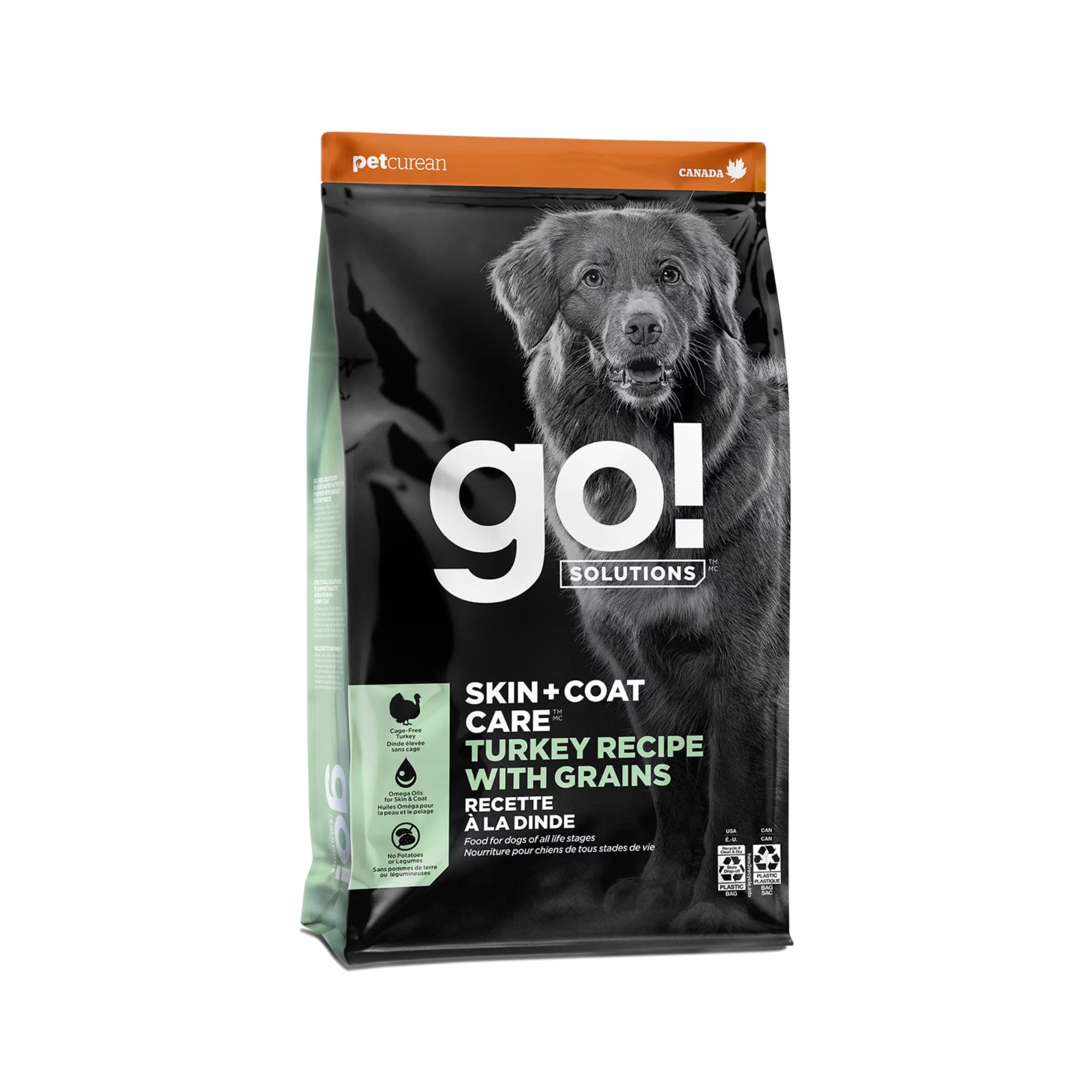 GO! SOLUTIONS DOG FOOD FOR HEALTHY COAT + SKIN - 12 LBS