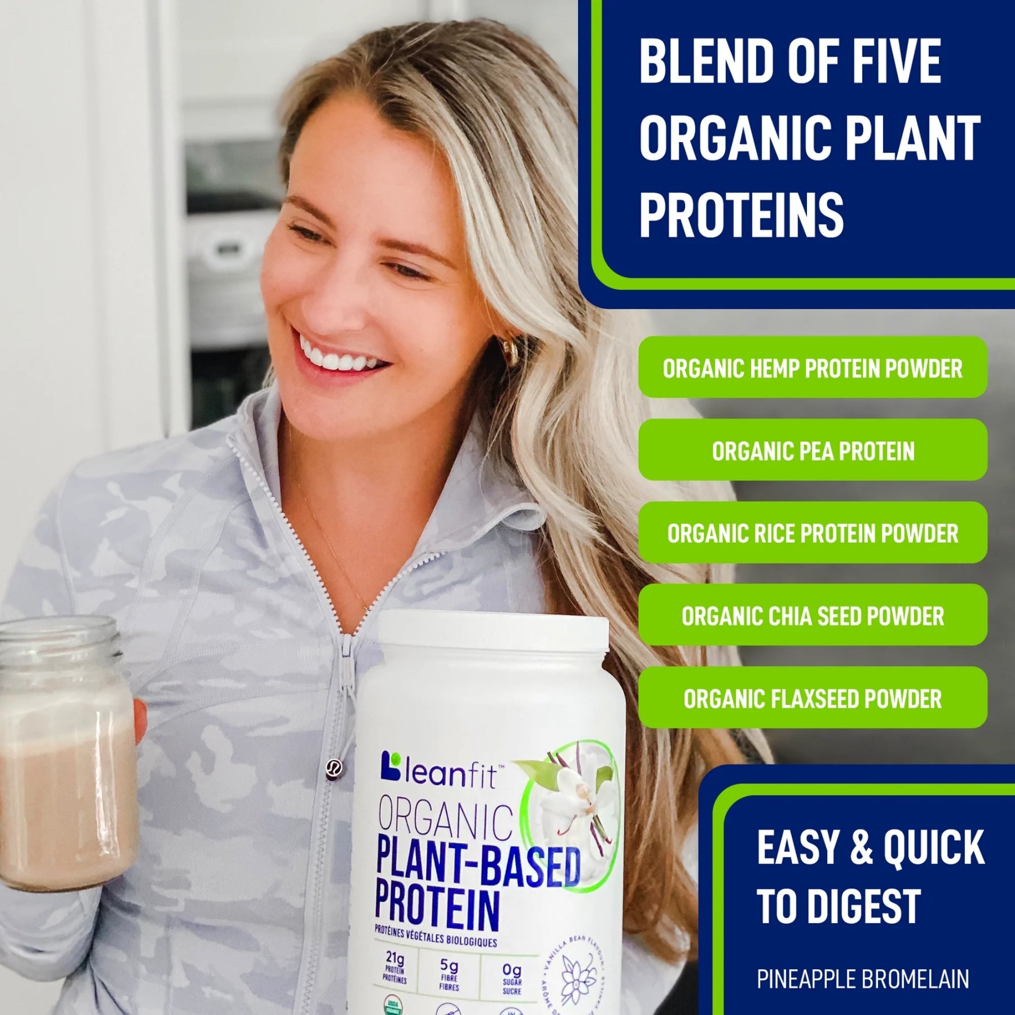 LEANFIT ORGANIC PLANT-BASED PROTEIN™ 715G