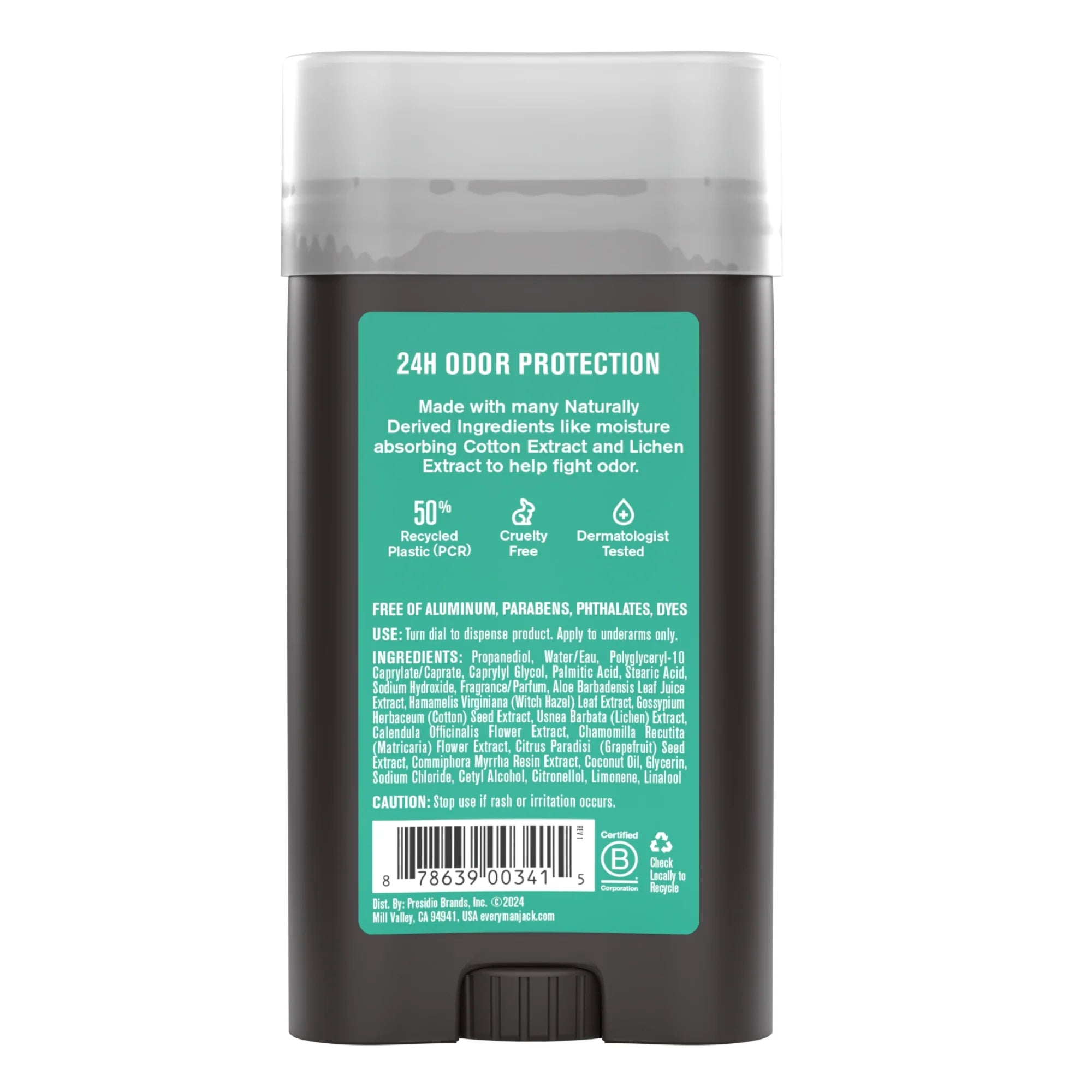 Every Man Jack Men's Aluminum Free Deodorant - 3 oz (85 g)