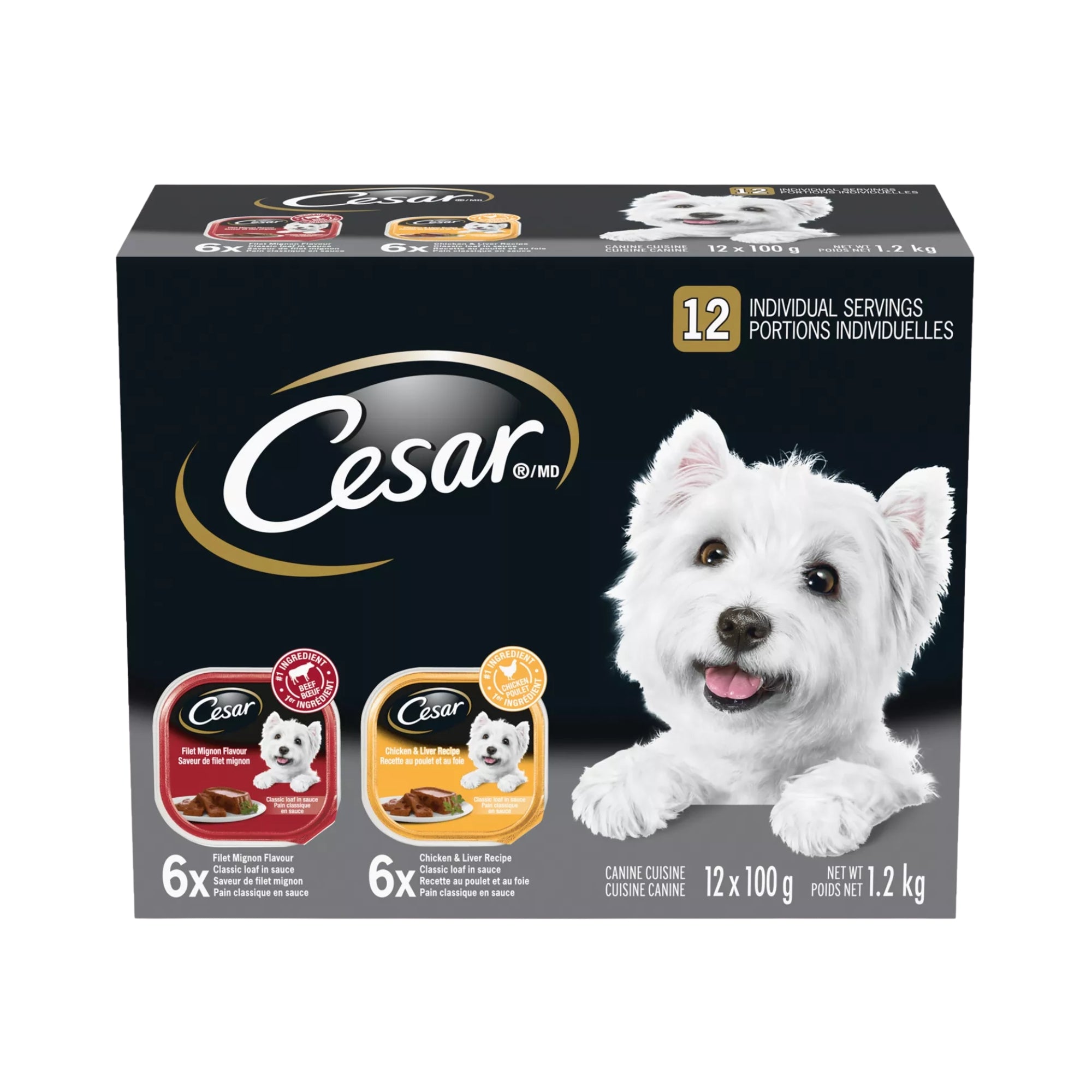 CESAR Classic Loaf In Sauce Adult Wet Dog Food Variety Pack