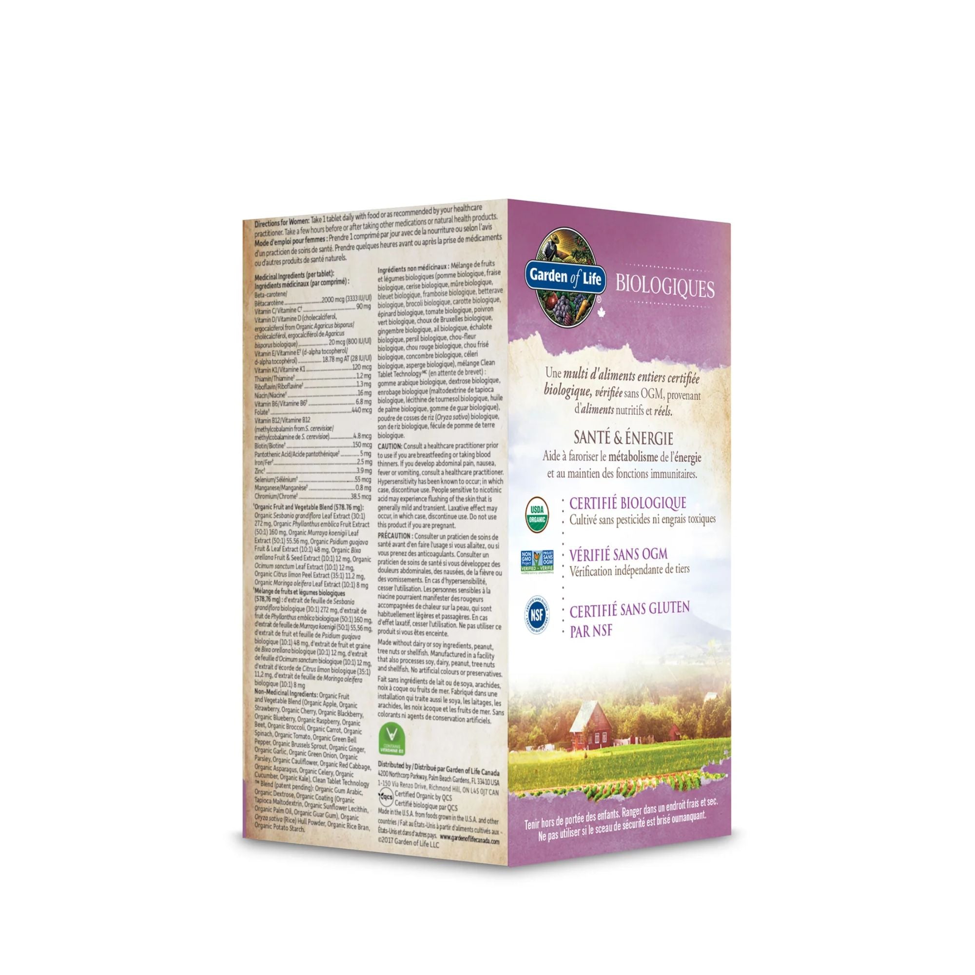 Garden of Life, Organics, Women's Once Daily, 60 Vegan Tablets