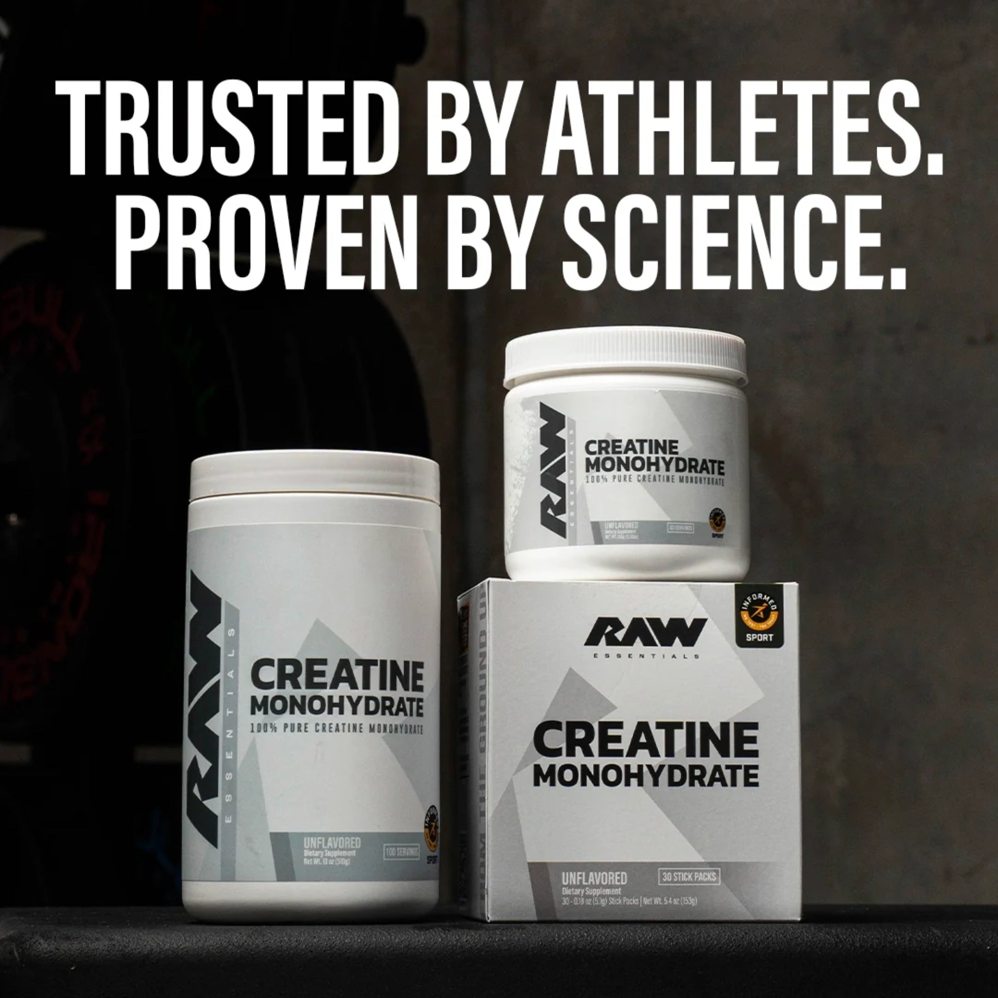 Raw Creatine Monohydrate Unflavoured - 30 Servings