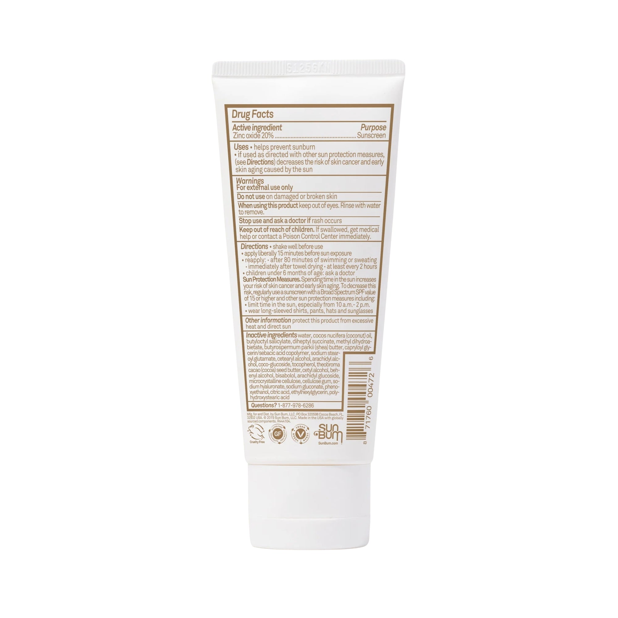 Sun Bum Mineral SPF 50 Moisturizing Sunscreen Lotion, 3 fl oz, 88 ml