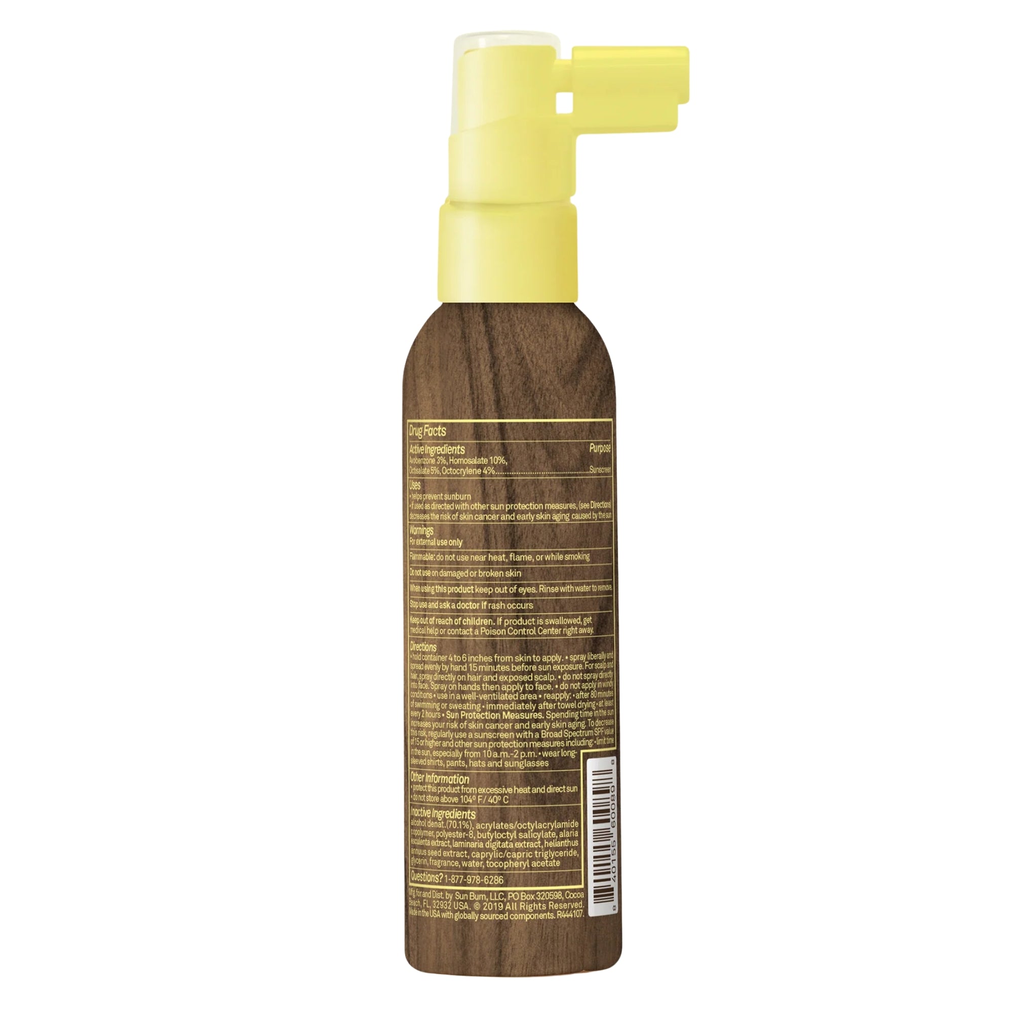 Sun Bum Scalp Spray SPF 30, 2 fl oz, 59 ml