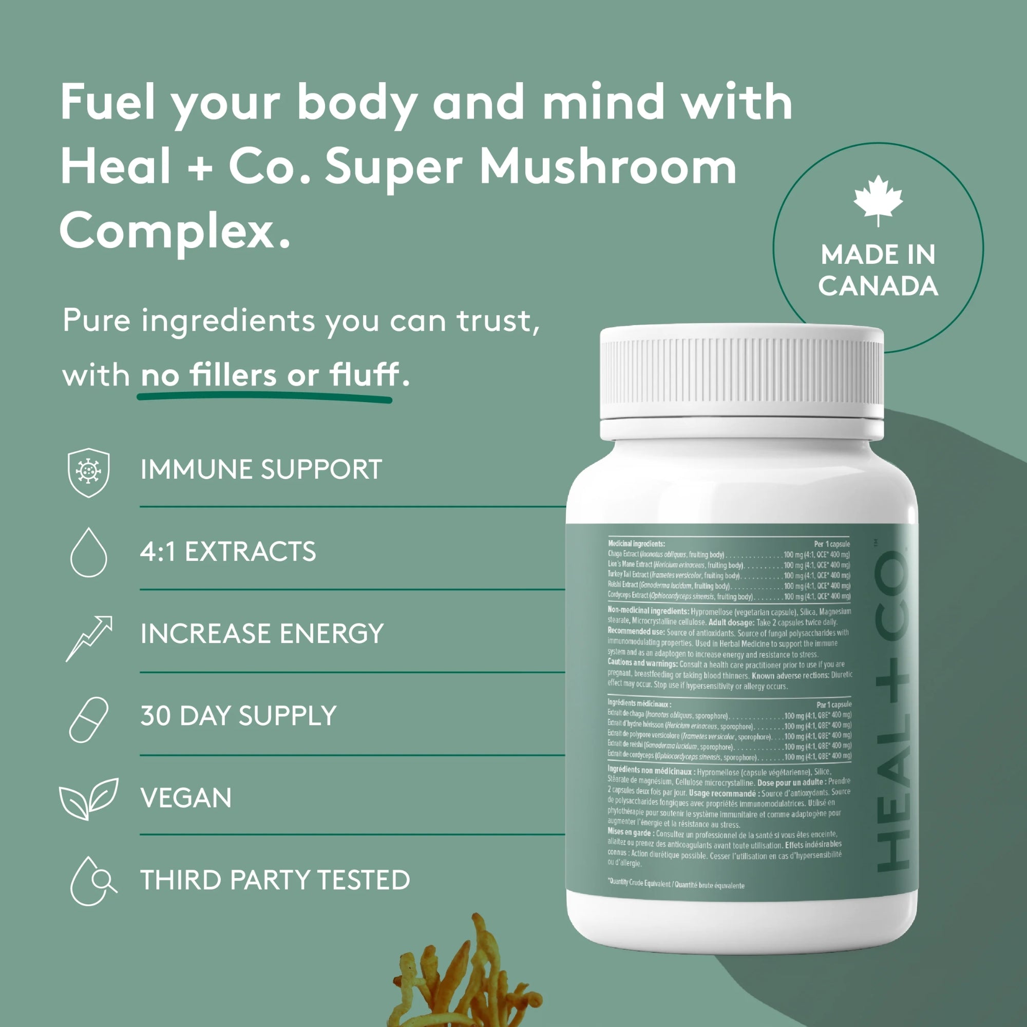 Super Mushroom Complex 500 mg - 120 capsules
