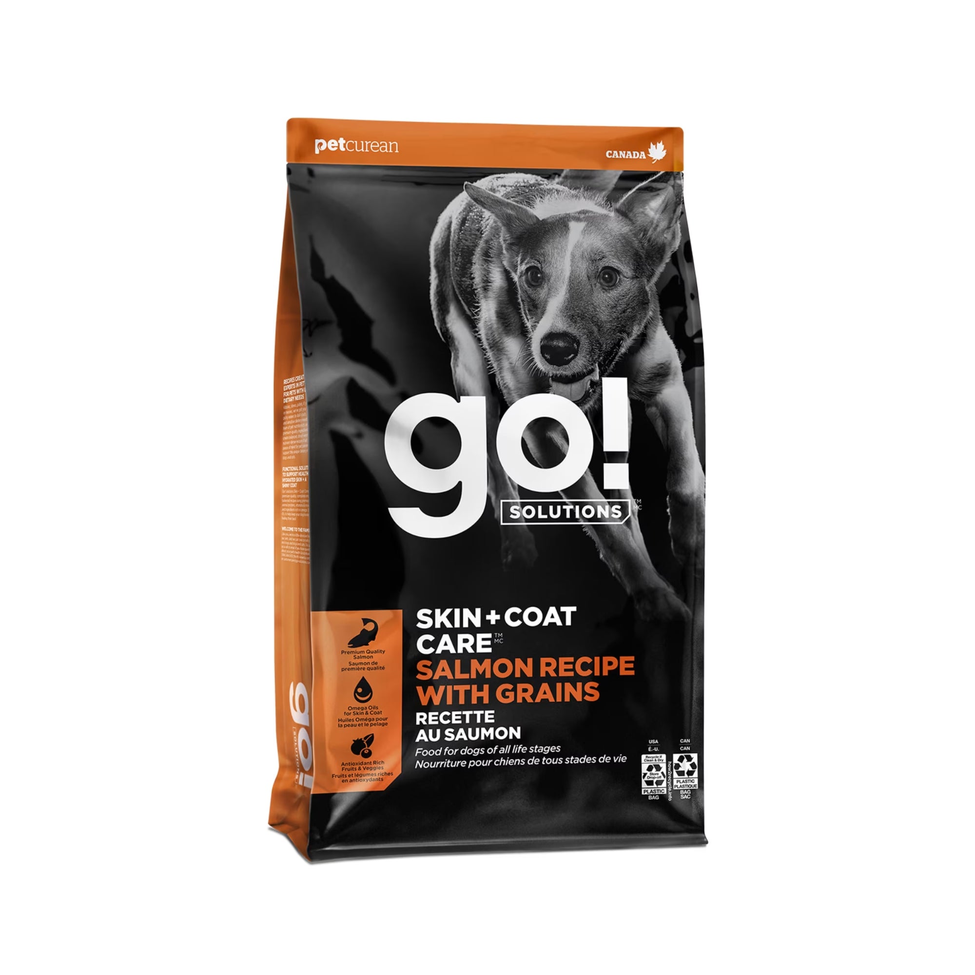GO! SOLUTIONS DOG FOOD FOR HEALTHY COAT + SKIN - 12 LBS