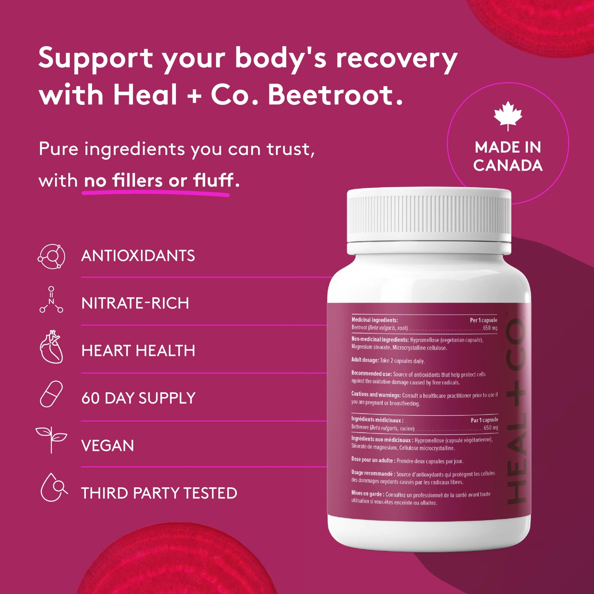 Beetroot 650 mg - 120 capsules