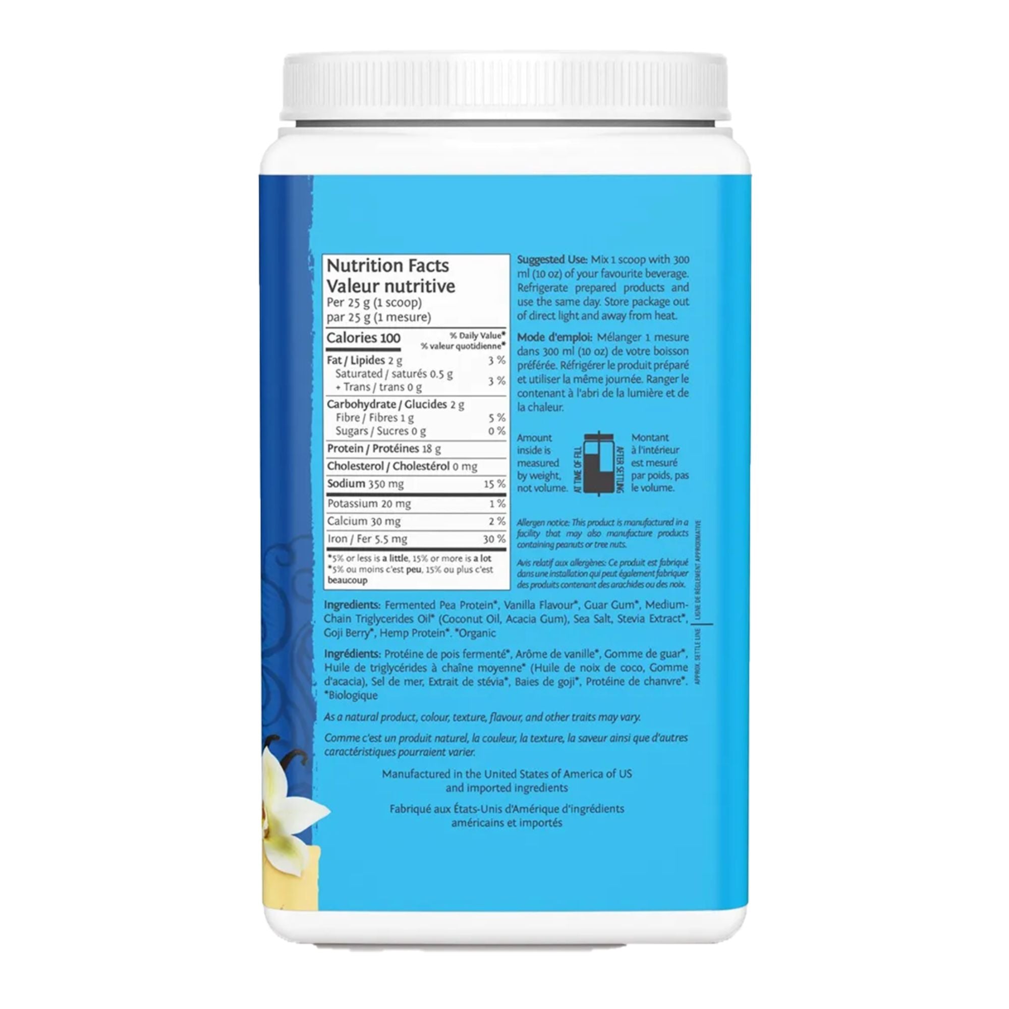 Sunwarrior Warrior Blend Organic Vegan Protein Powder - 30 servings